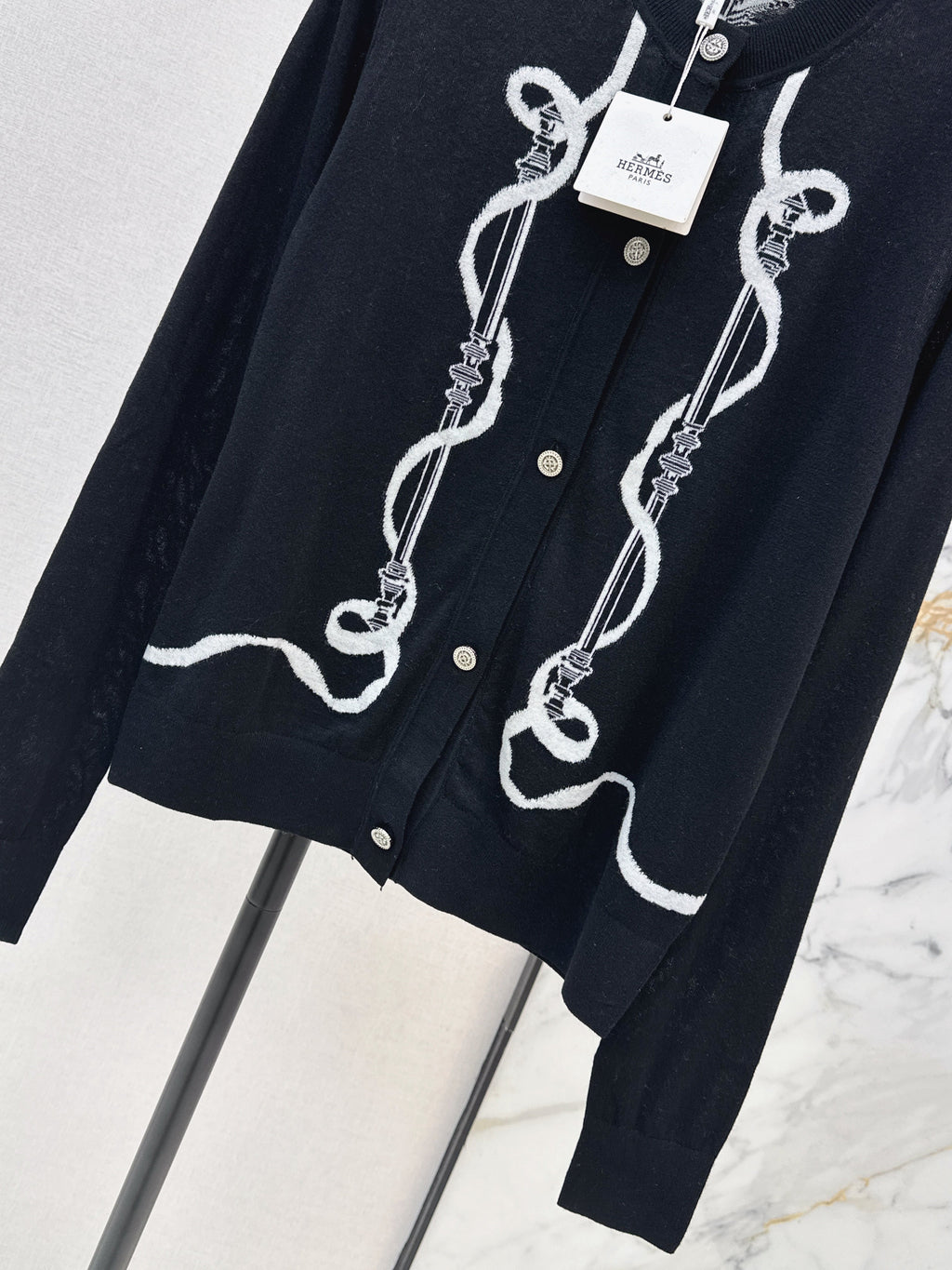 Embroidered Knit Cardigan