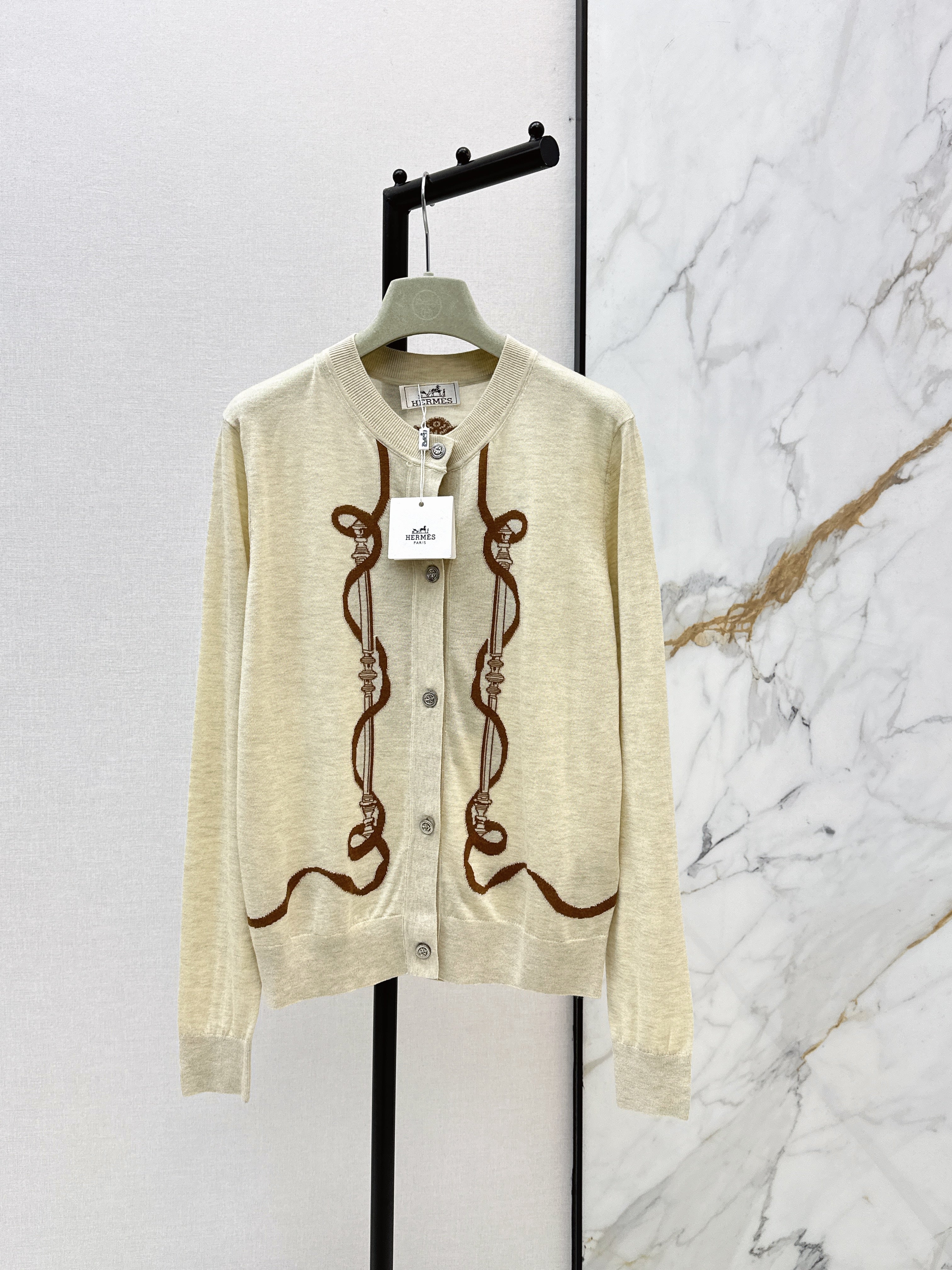 Embroidered Knit Cardigan
