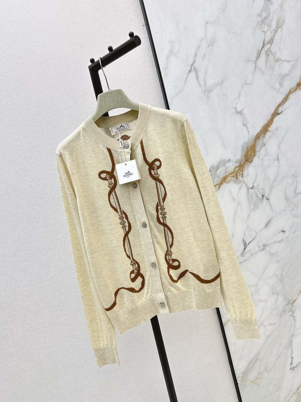 Embroidered Knit Cardigan