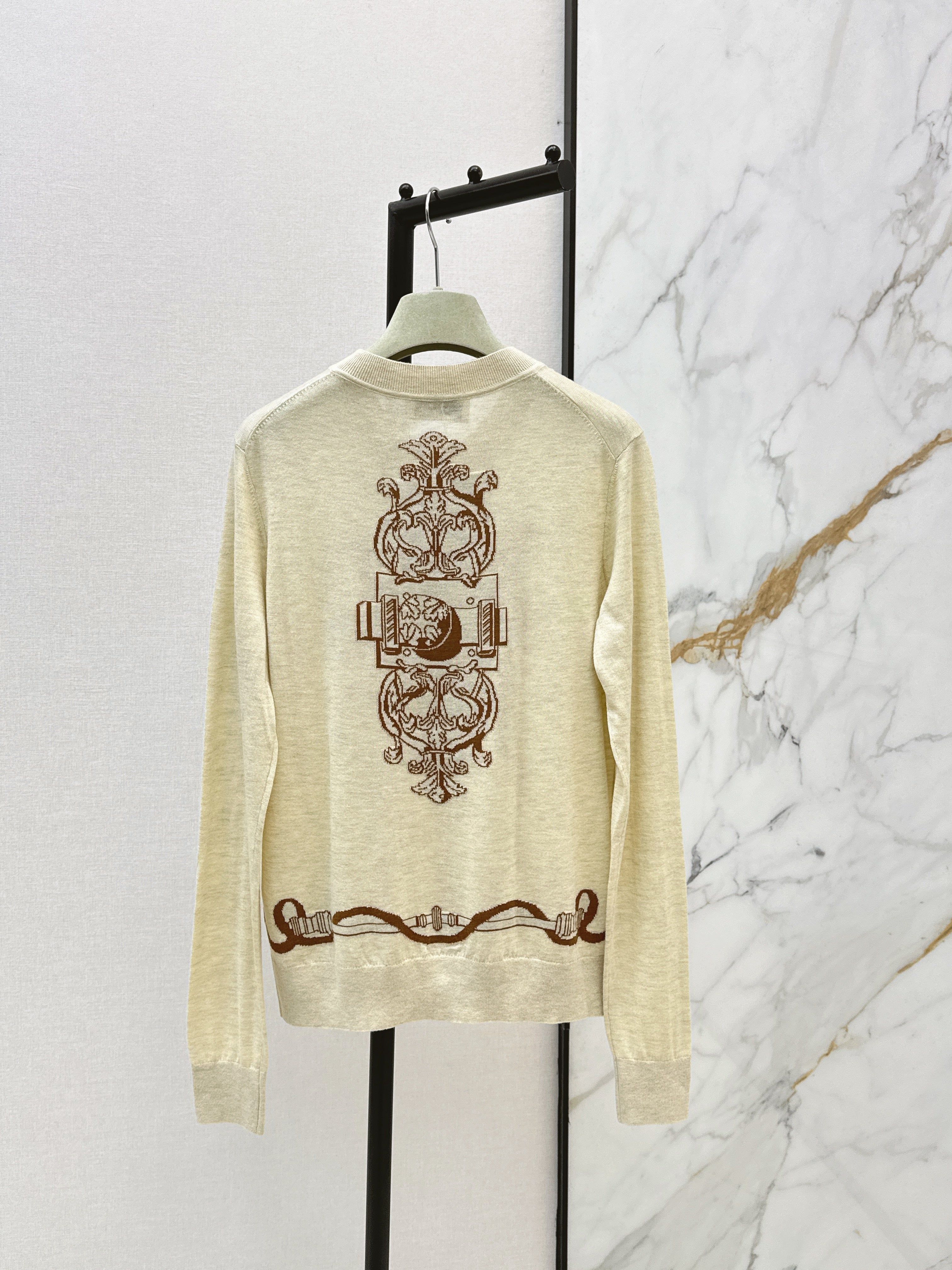 Embroidered Knit Cardigan