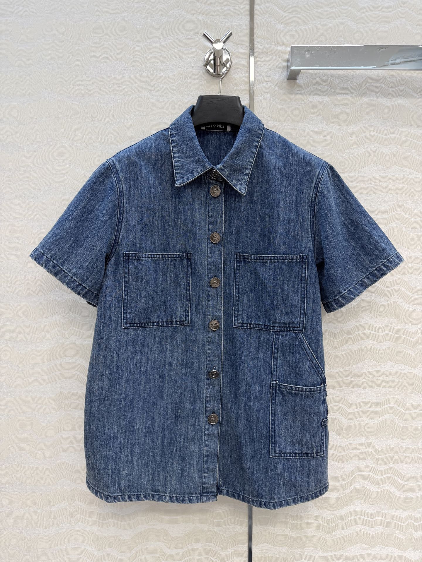 Danny Short-Sleeve Denim Shirt