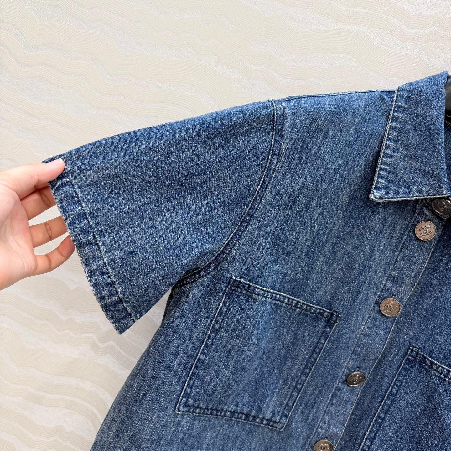 Danny Short-Sleeve Denim Shirt
