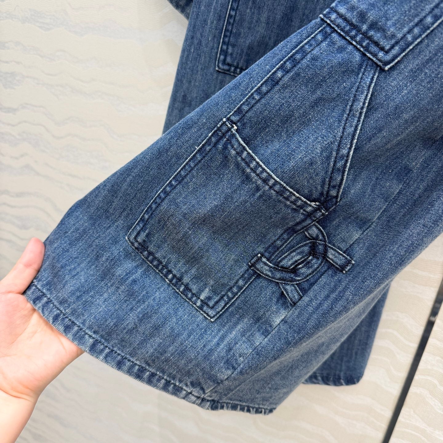 Danny Short-Sleeve Denim Shirt