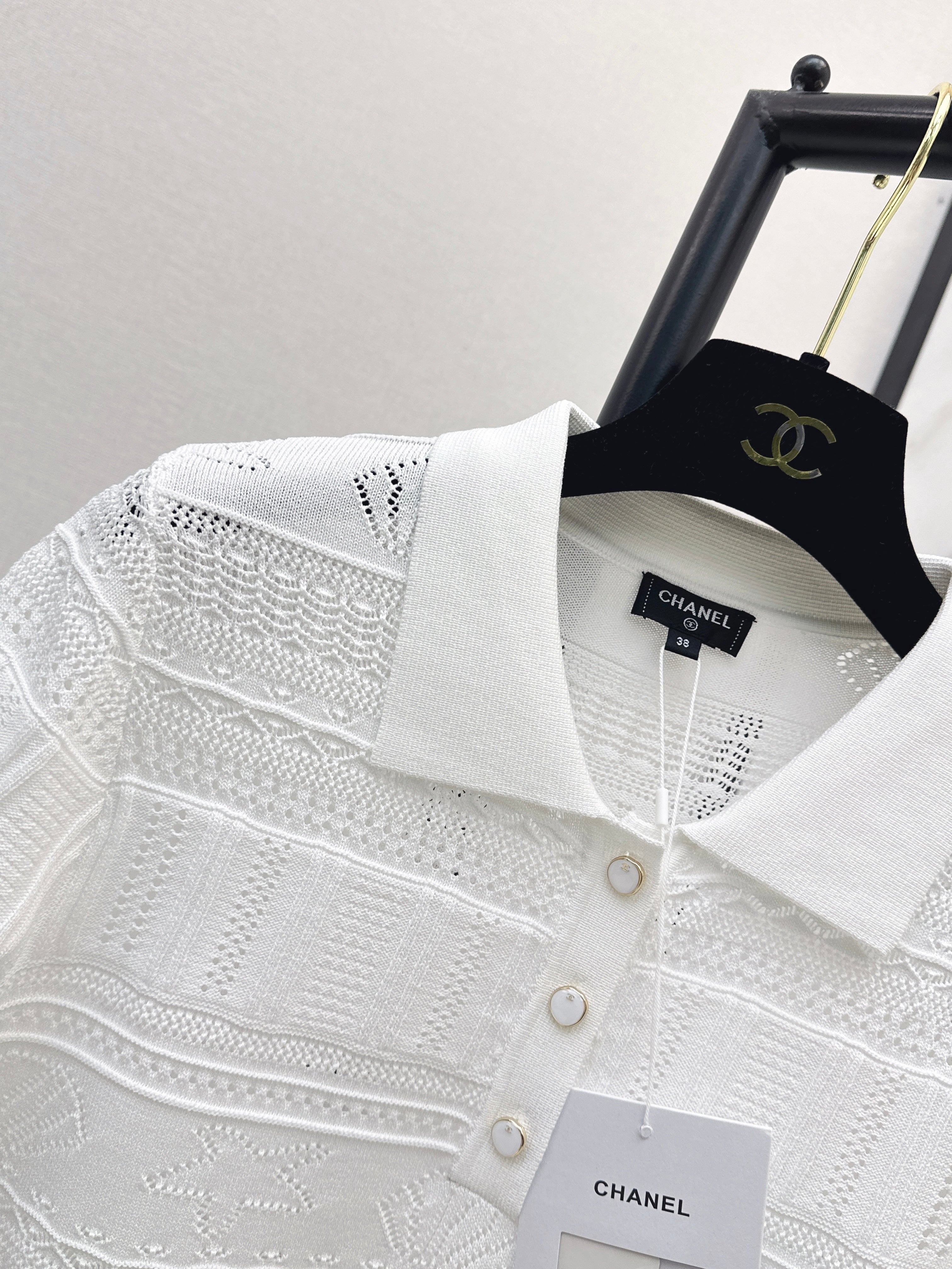 Knitted Short-Sleeve Top