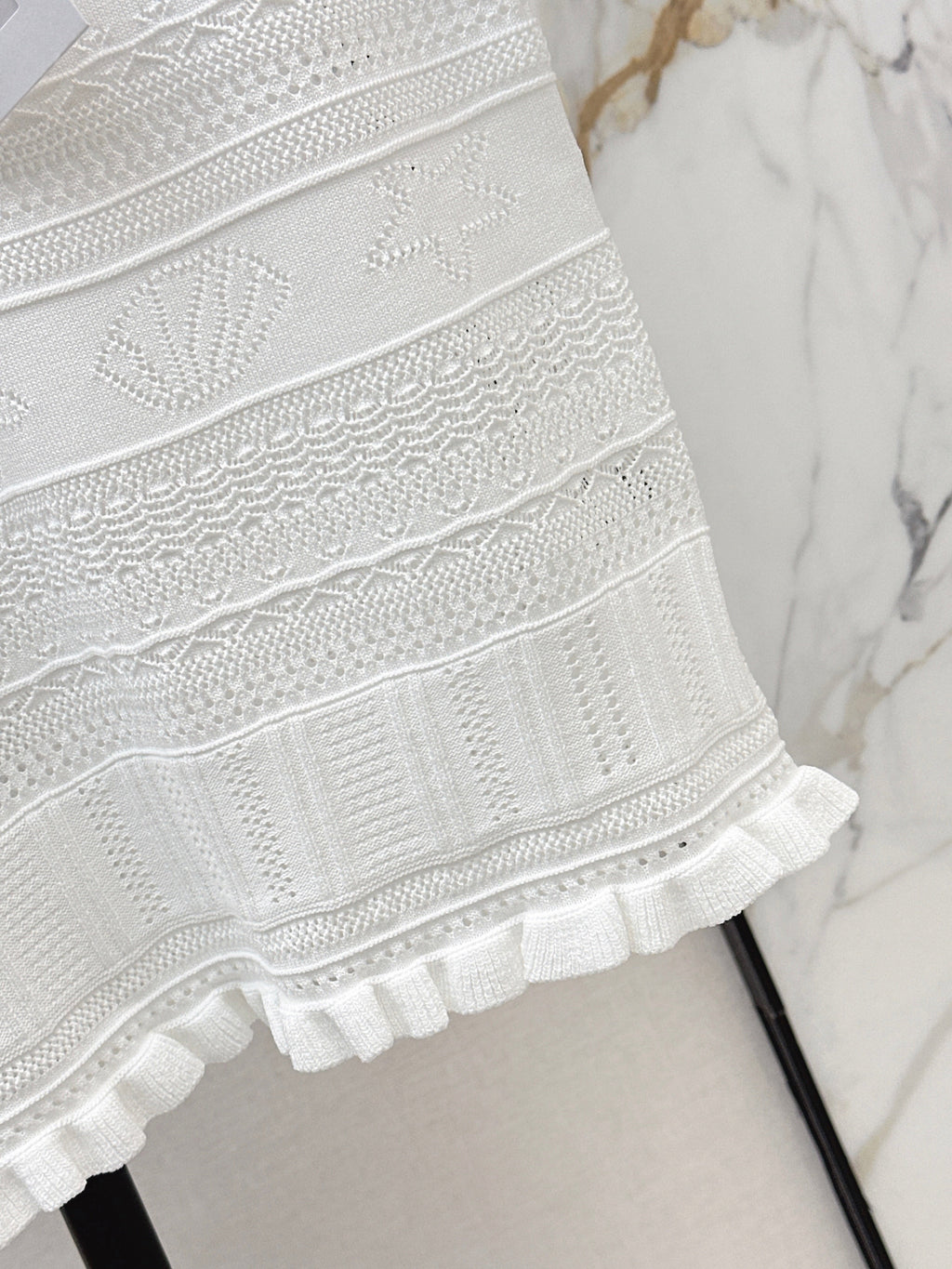 Knitted Short-Sleeve Top