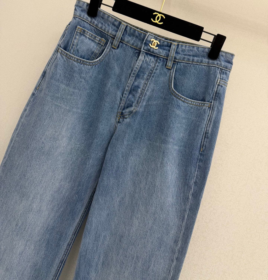 Patchwork Denim Pants
