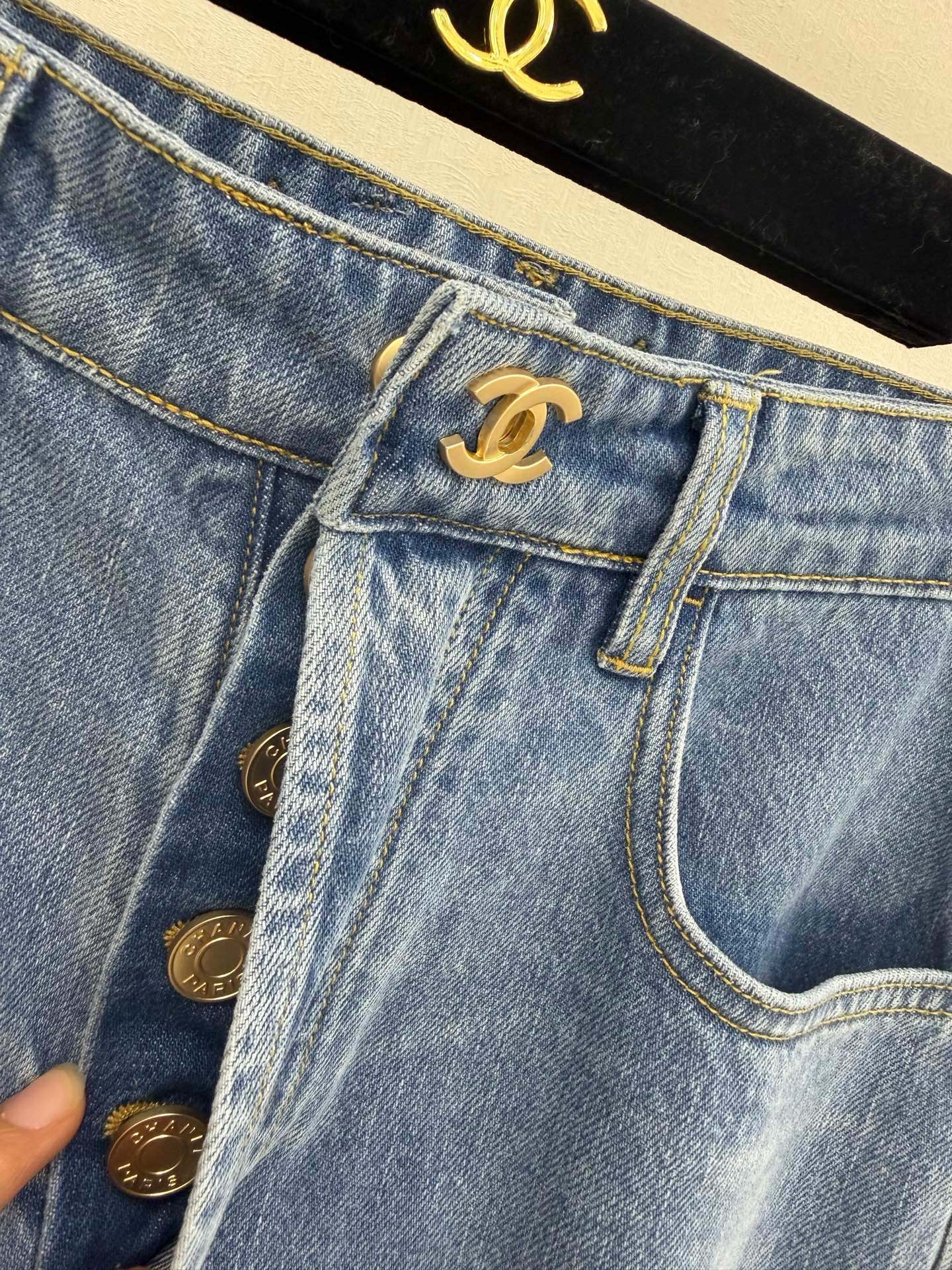 Patchwork Denim Pants
