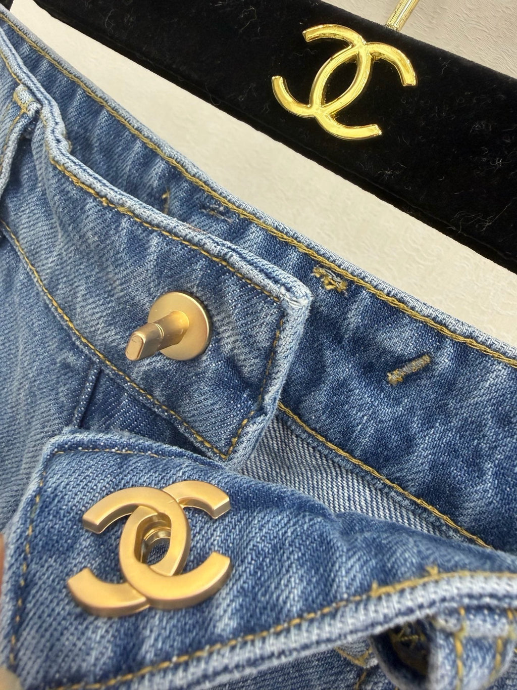 Patchwork Denim Pants