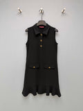 Black Sleeveless Fishtail Dress