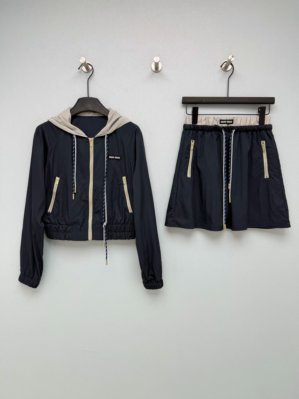 Lightweight Windbreaker Jacket &amp; Skirt Set