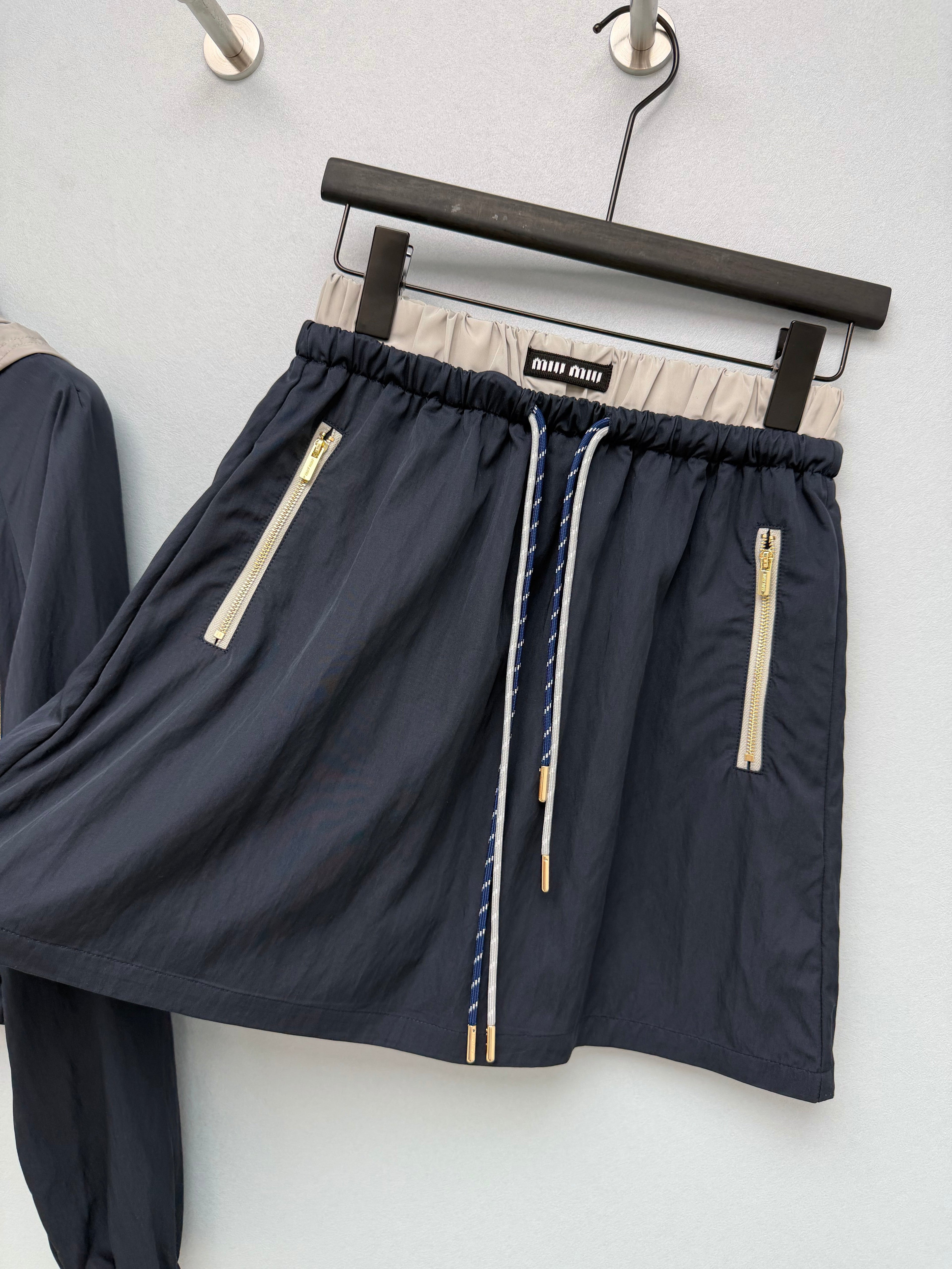 Lightweight Windbreaker Jacket &amp; Skirt Set