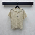 Short-Sleeve Knitted Polo