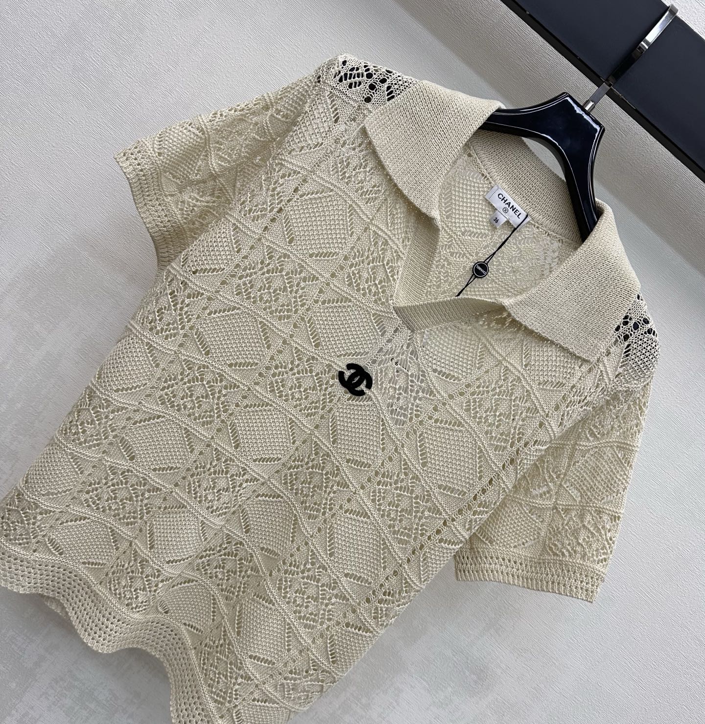 Short-Sleeve Knitted Polo