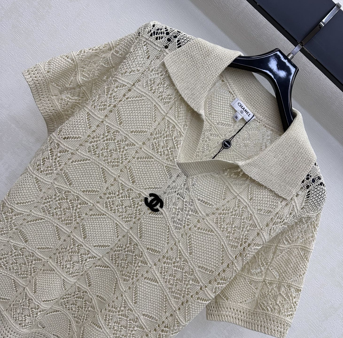 Short-Sleeve Knitted Polo