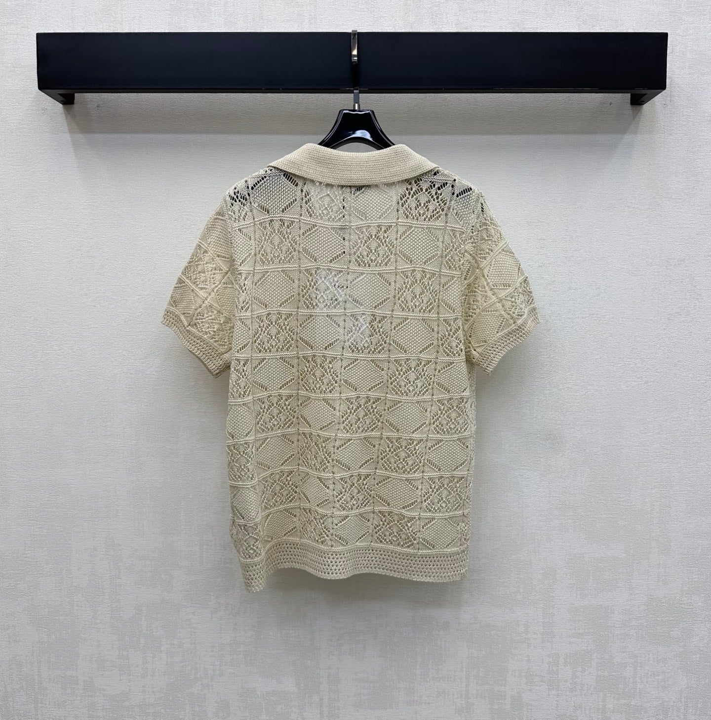 Short-Sleeve Knitted Polo