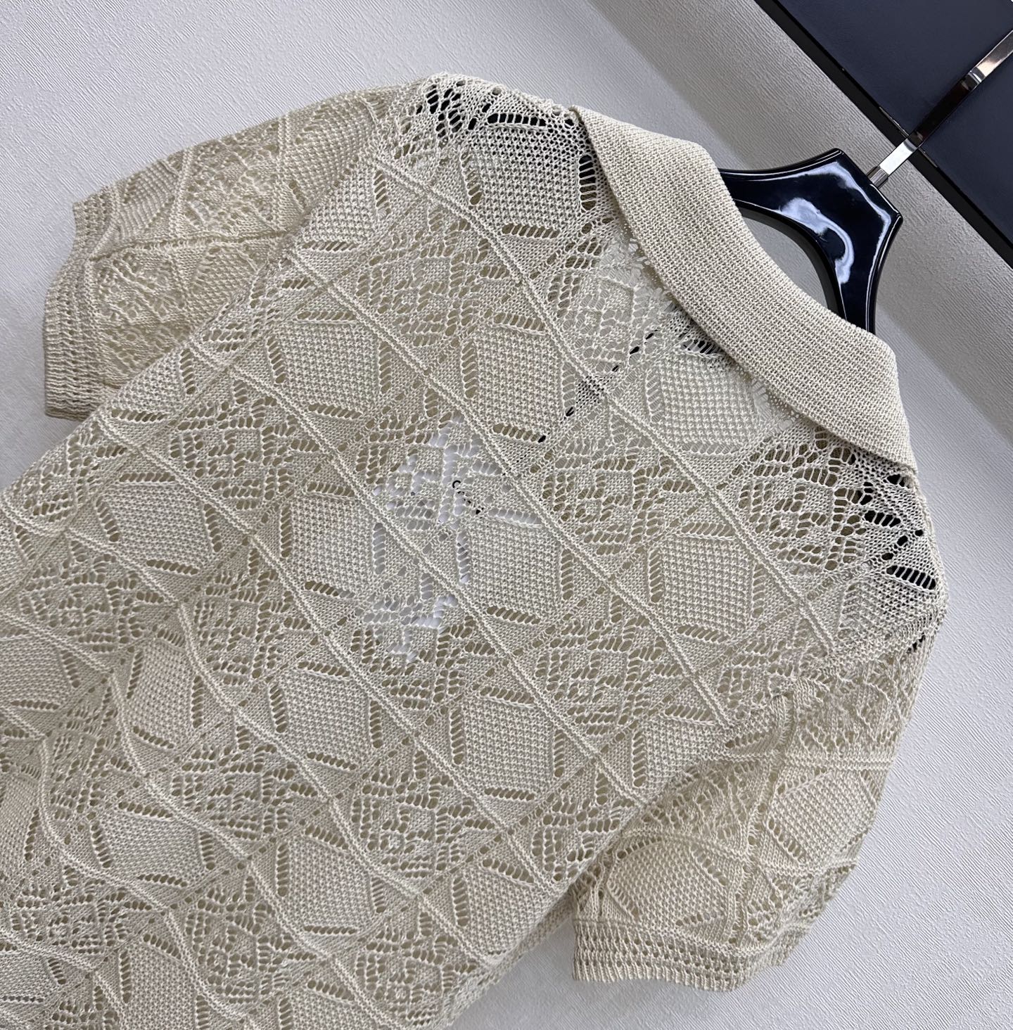 Short-Sleeve Knitted Polo