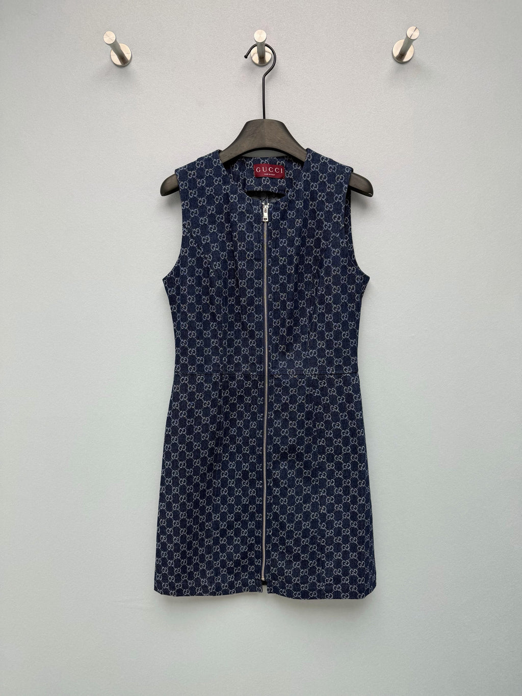 26  New Jacquard Denim Pinafore Dress