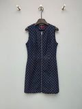 26  New Jacquard Denim Pinafore Dress