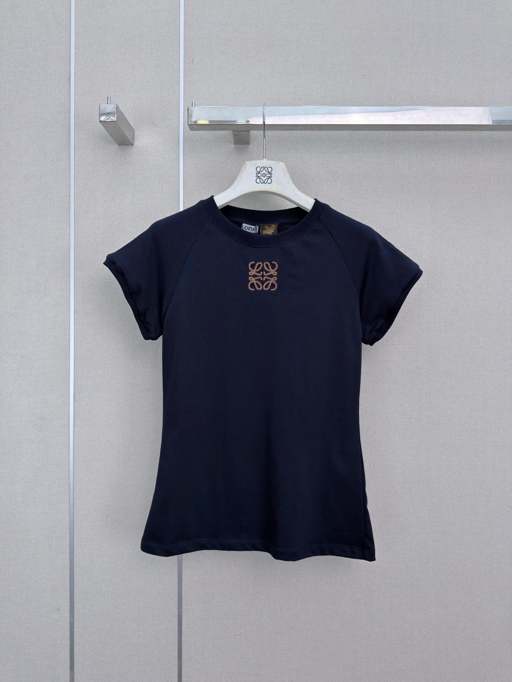 26 New Style Embroidered Crew-Neck Short-Sleeve Top