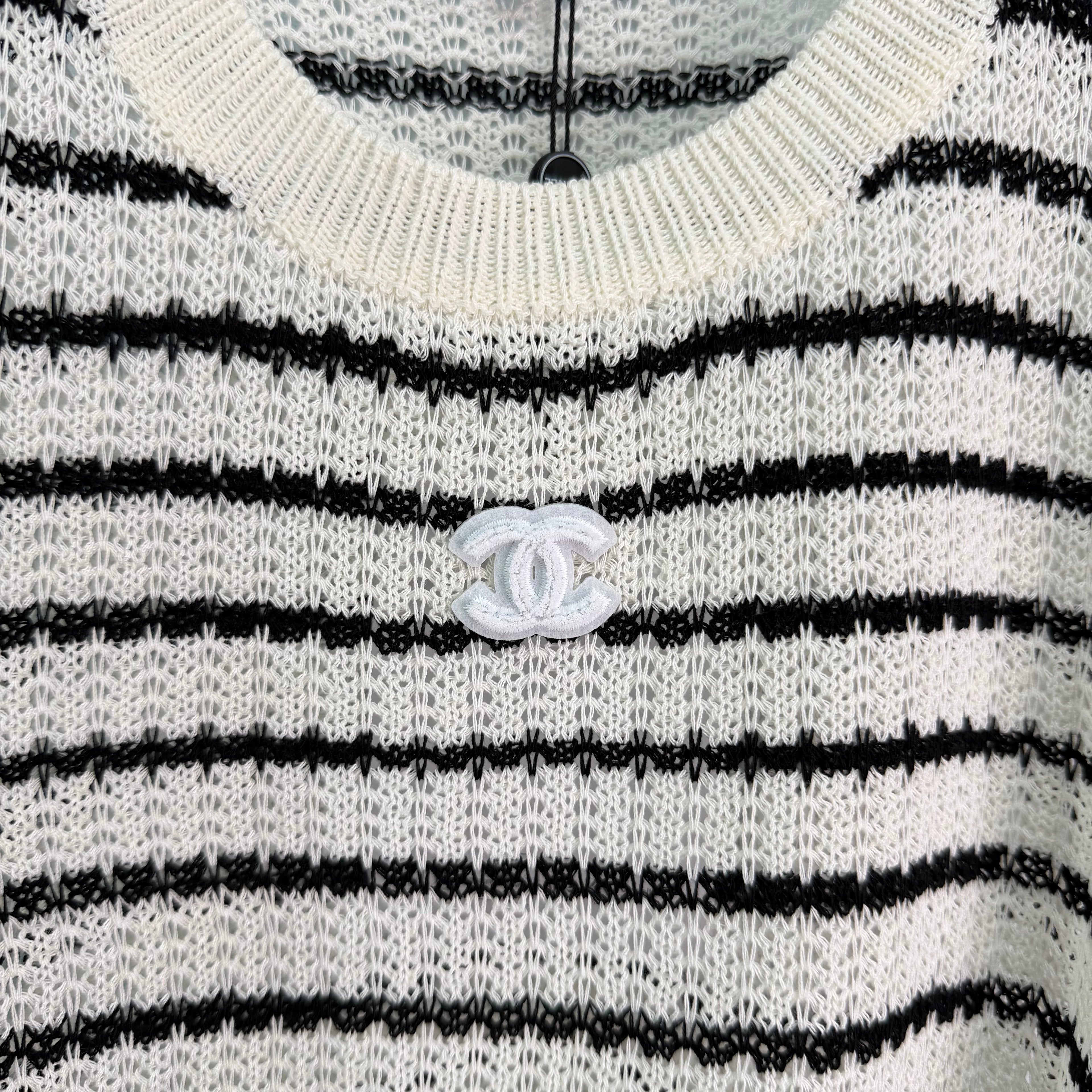 Striped Knit Short-Sleeve T-Shirt