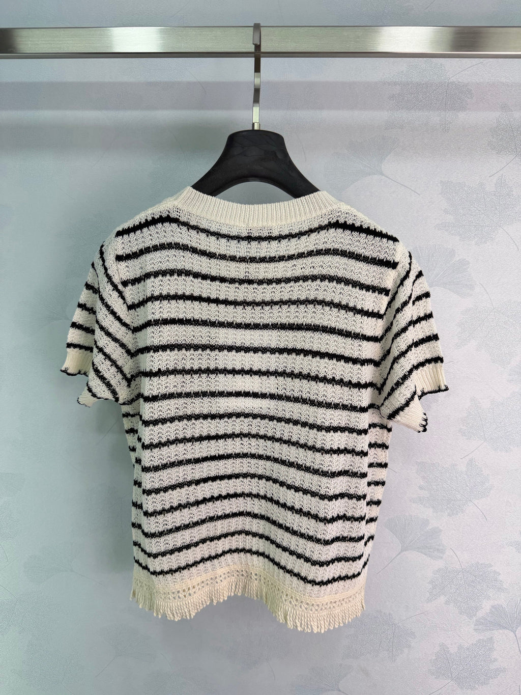 Striped Knit Short-Sleeve T-Shirt