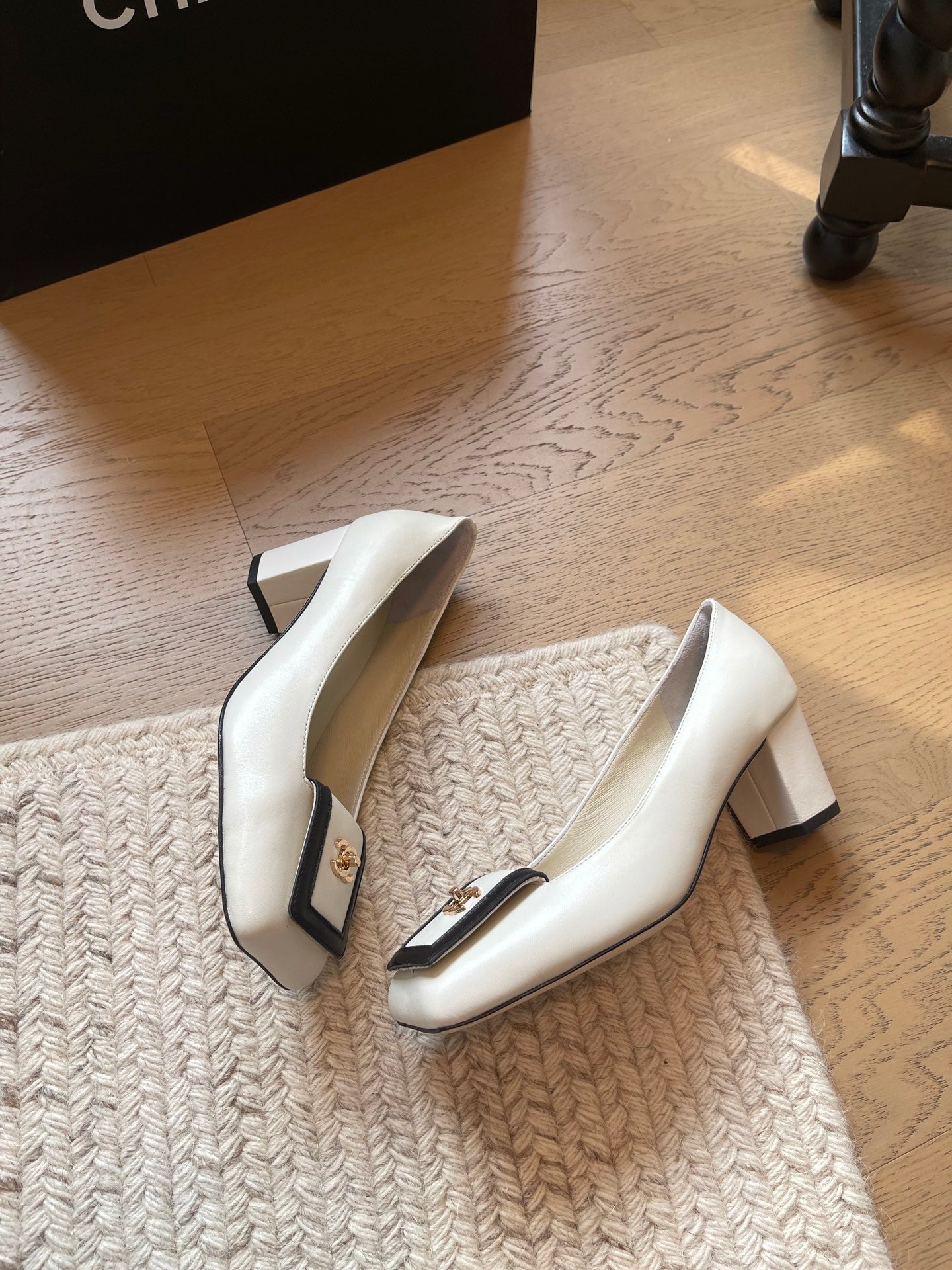 Chunky Heel Mary Janes with Backpack Buckle