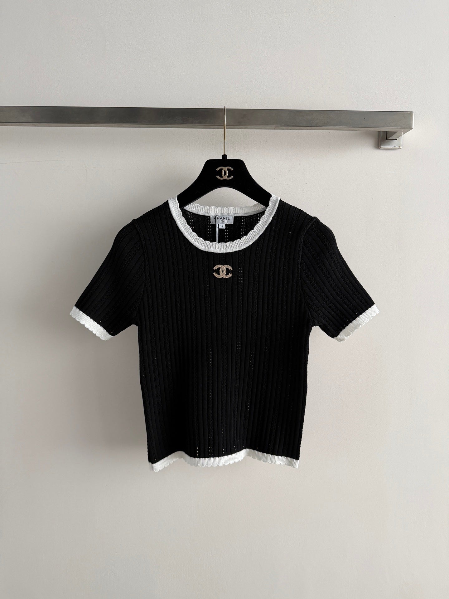 Short-Sleeve Knit Top