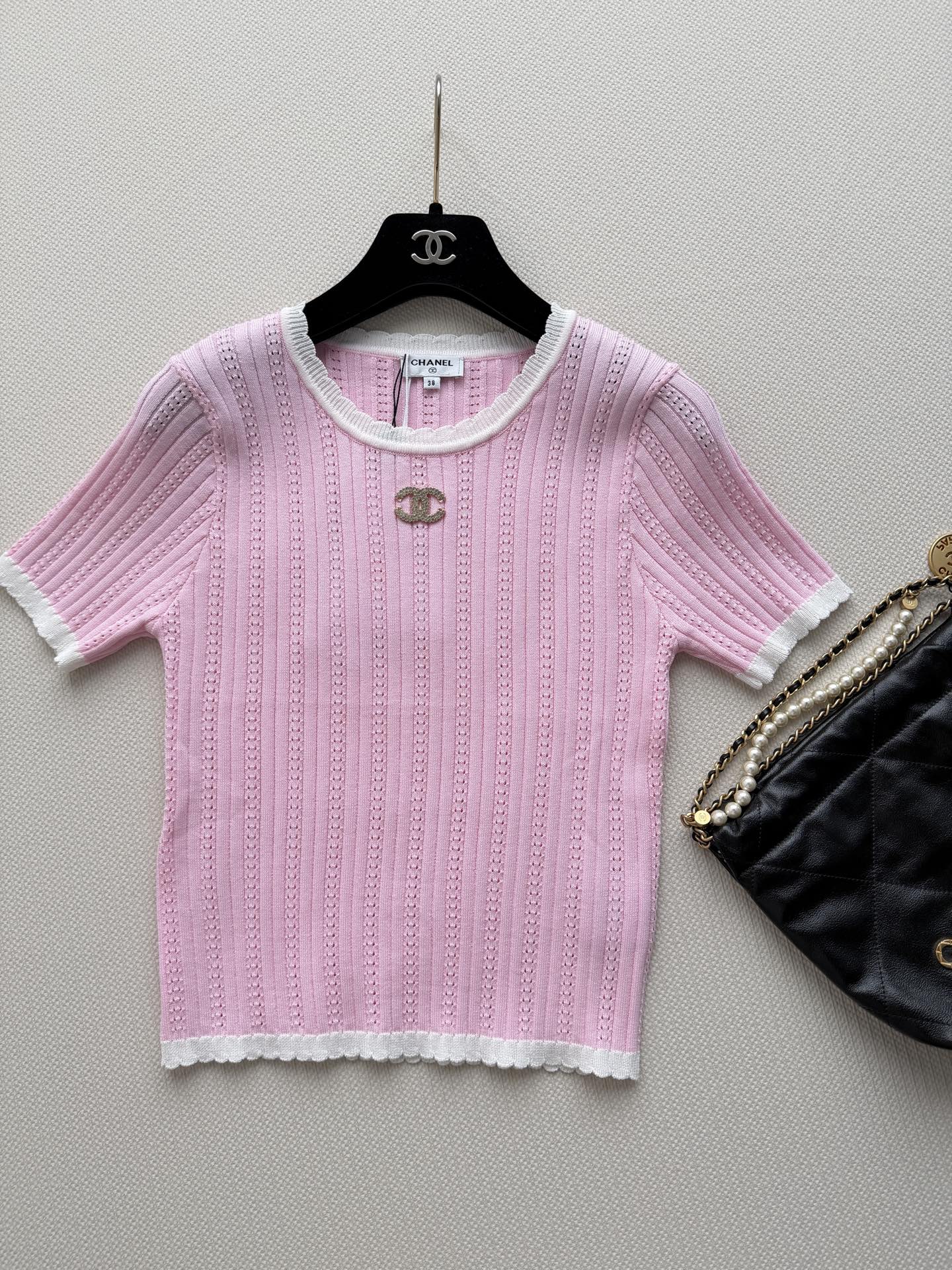 Short-Sleeve Knit Top