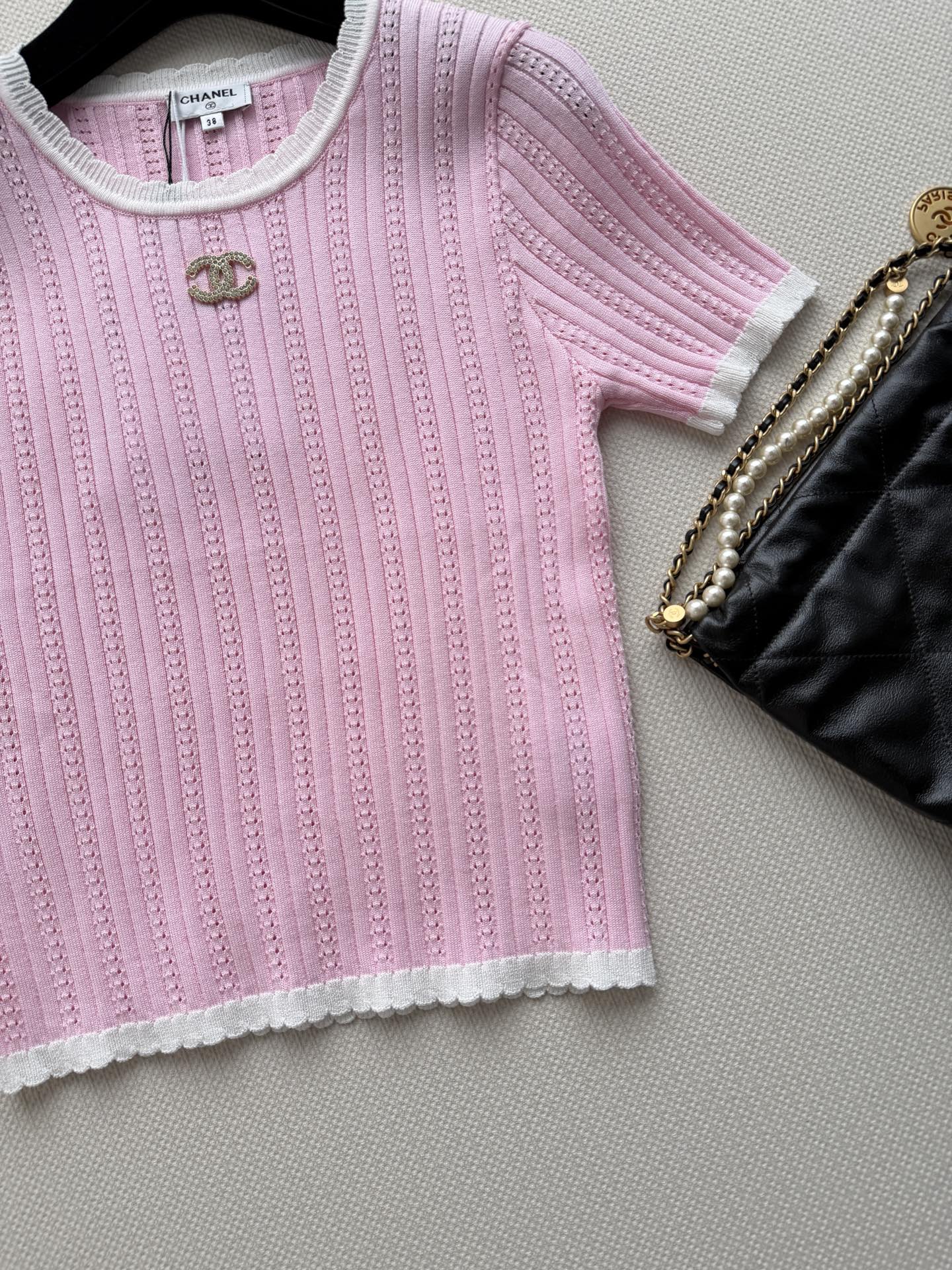 Short-Sleeve Knit Top