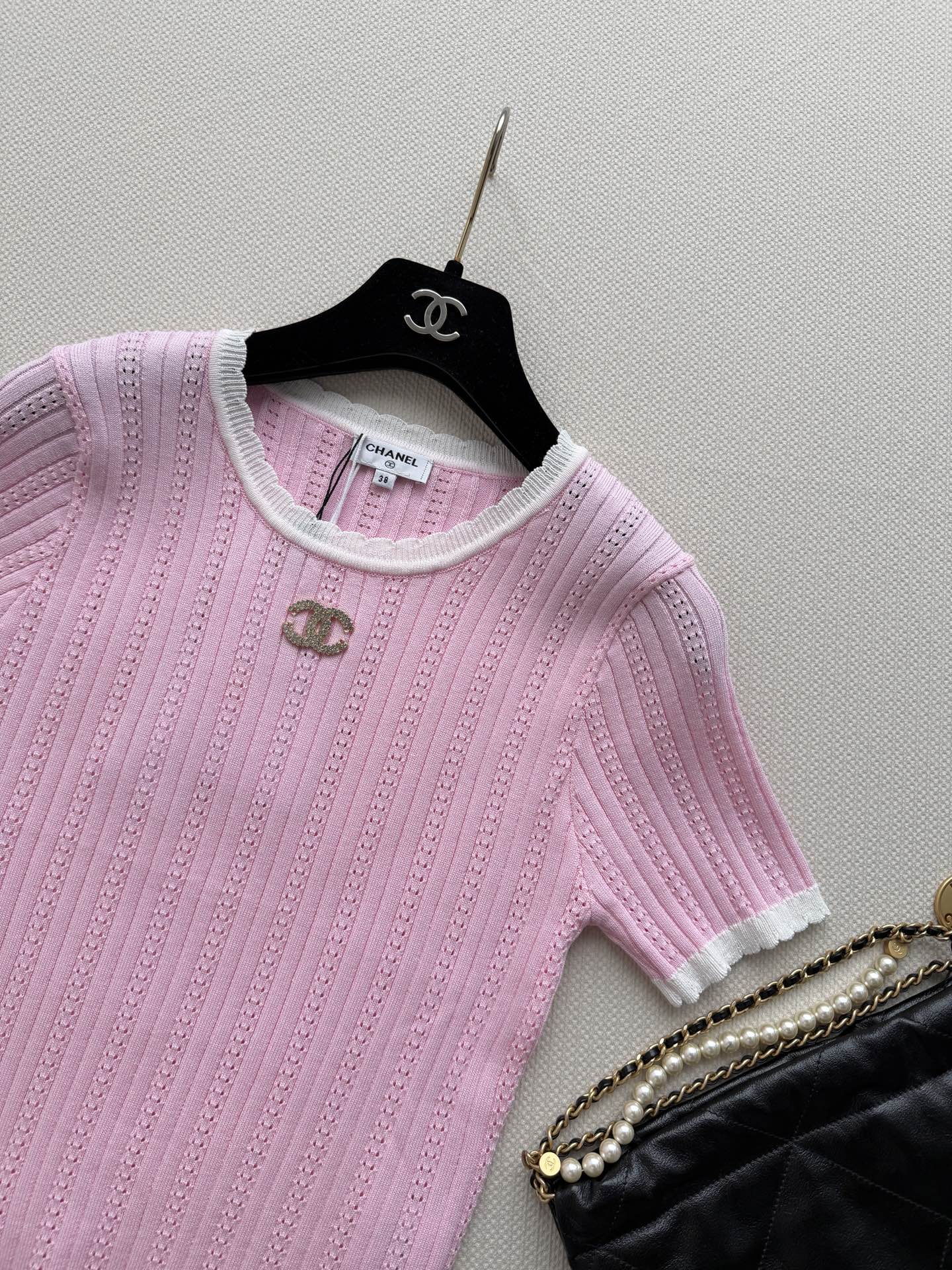 Short-Sleeve Knit Top