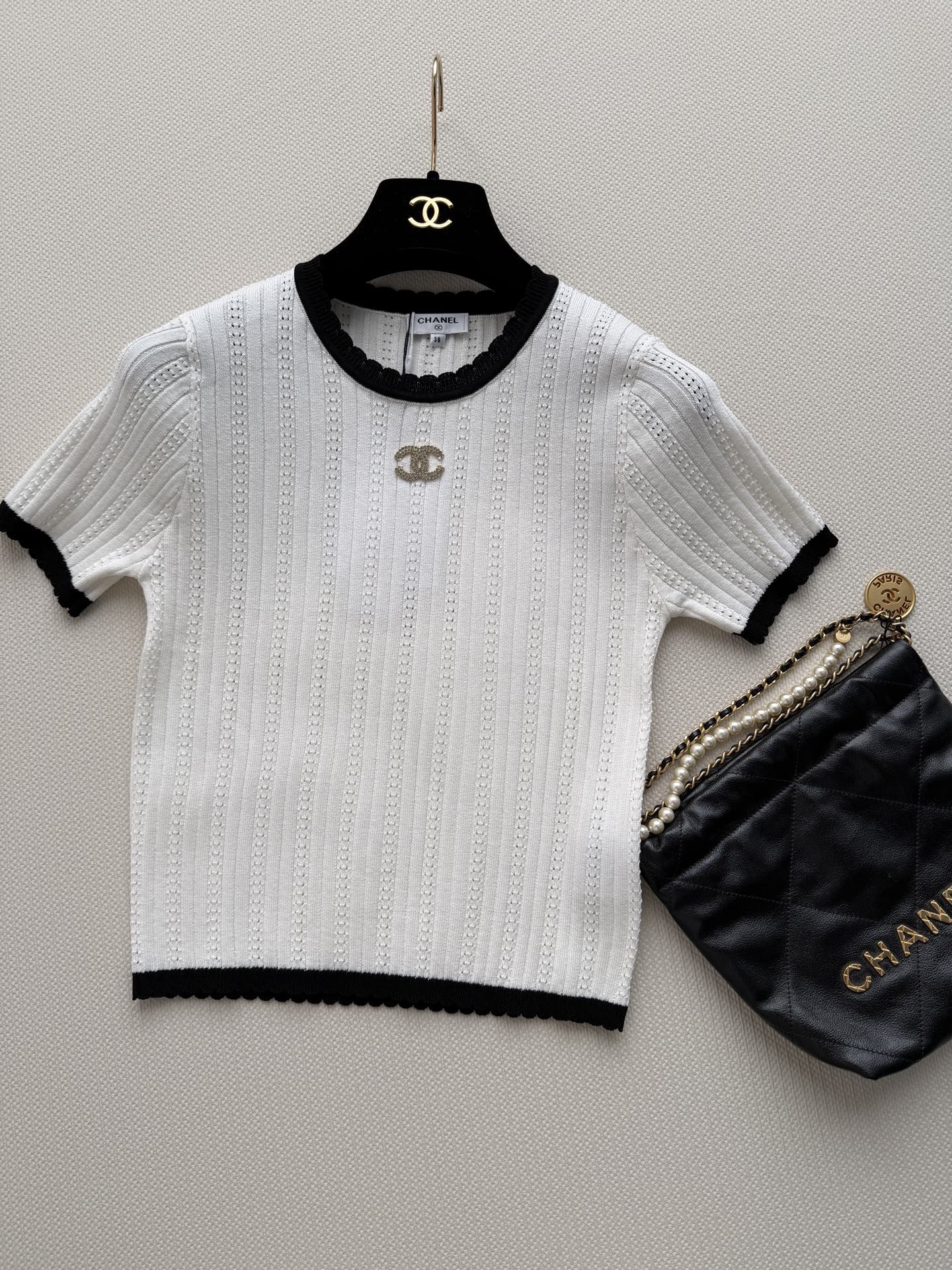 Short-Sleeve Knit Top