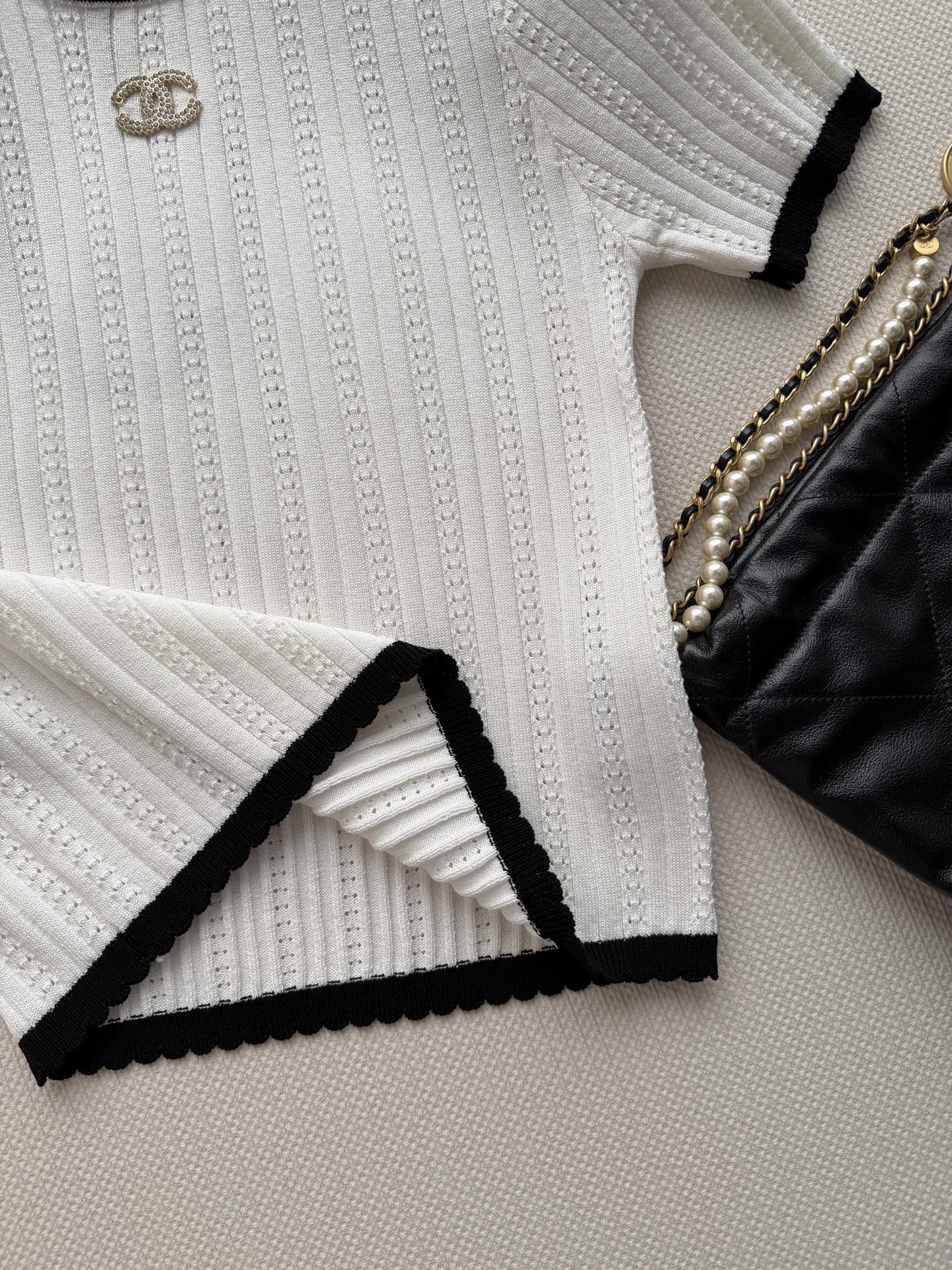 Short-Sleeve Knit Top