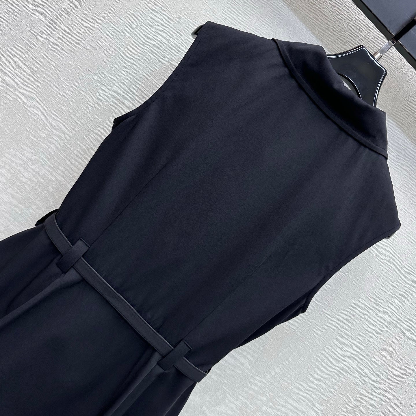 Belted Collared Dress