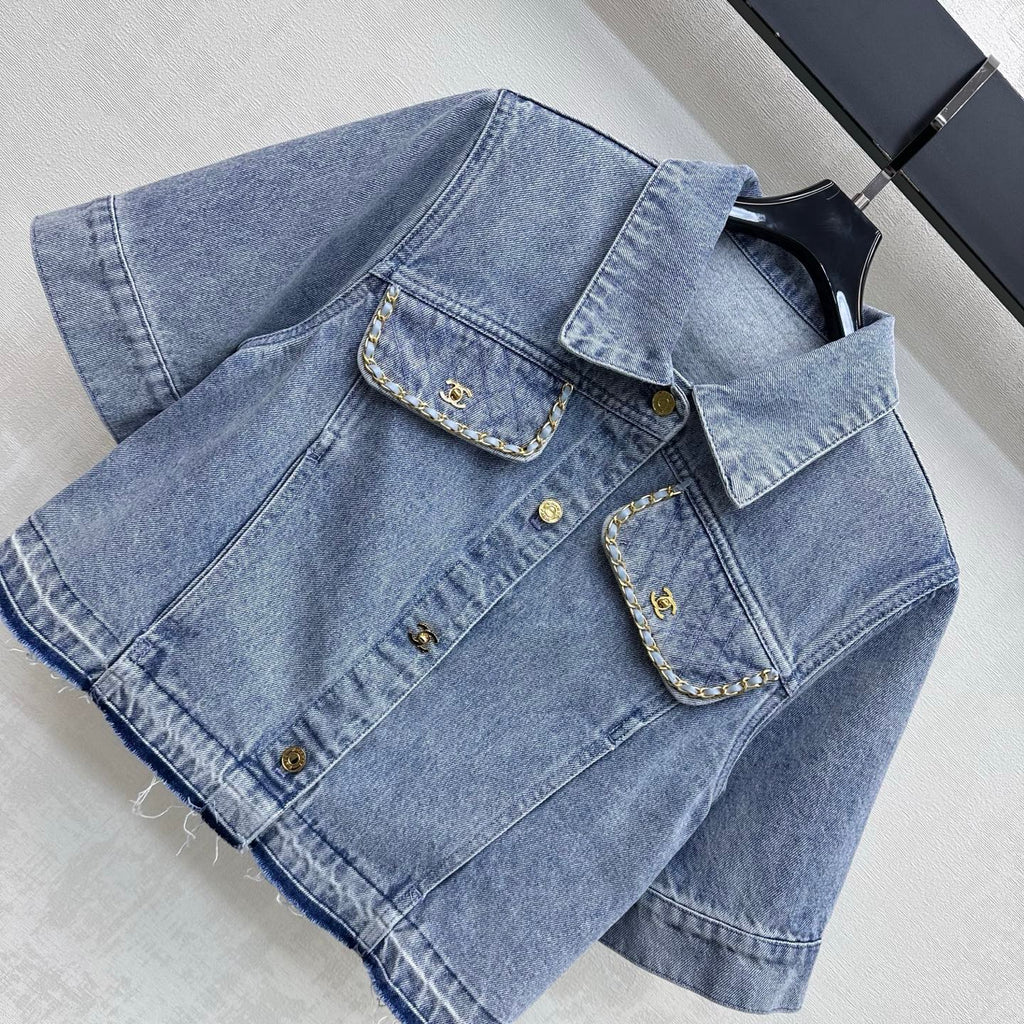 Fringed Denim Shirt