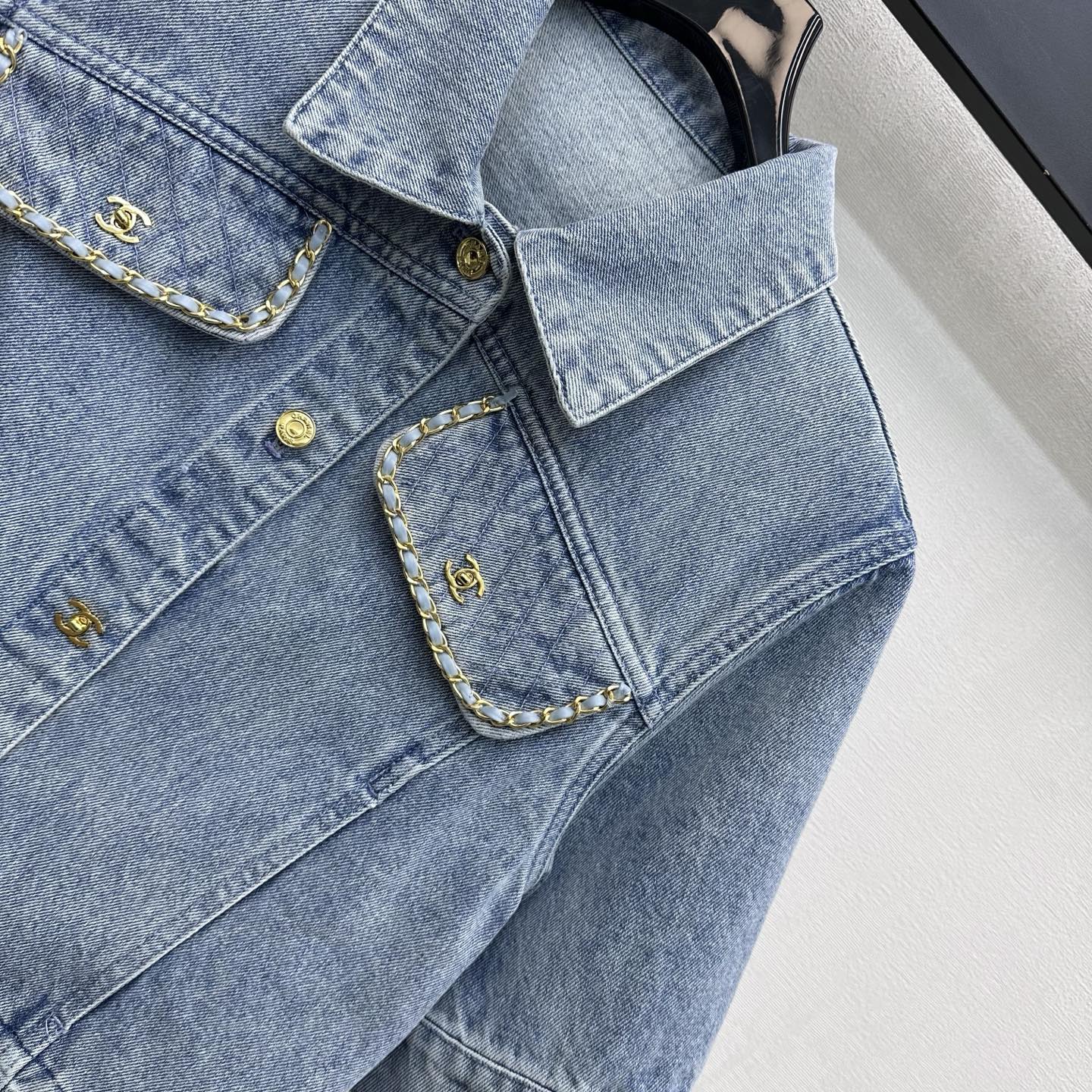 Fringed Denim Shirt