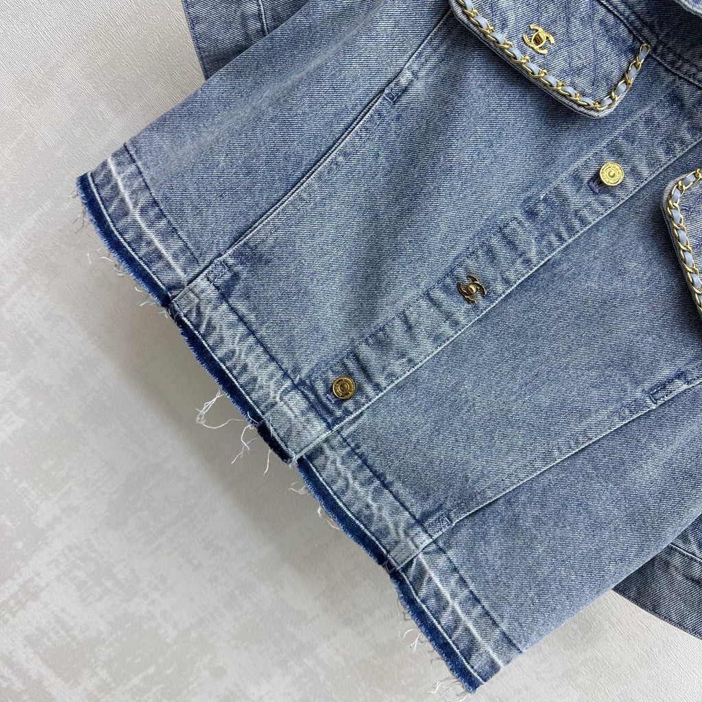 Fringed Denim Shirt