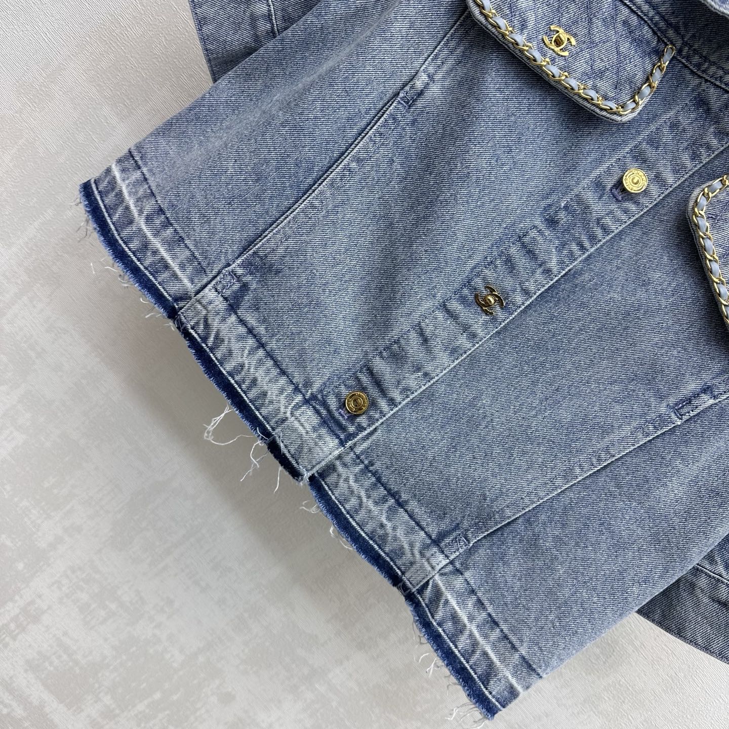 Fringed Denim Shirt