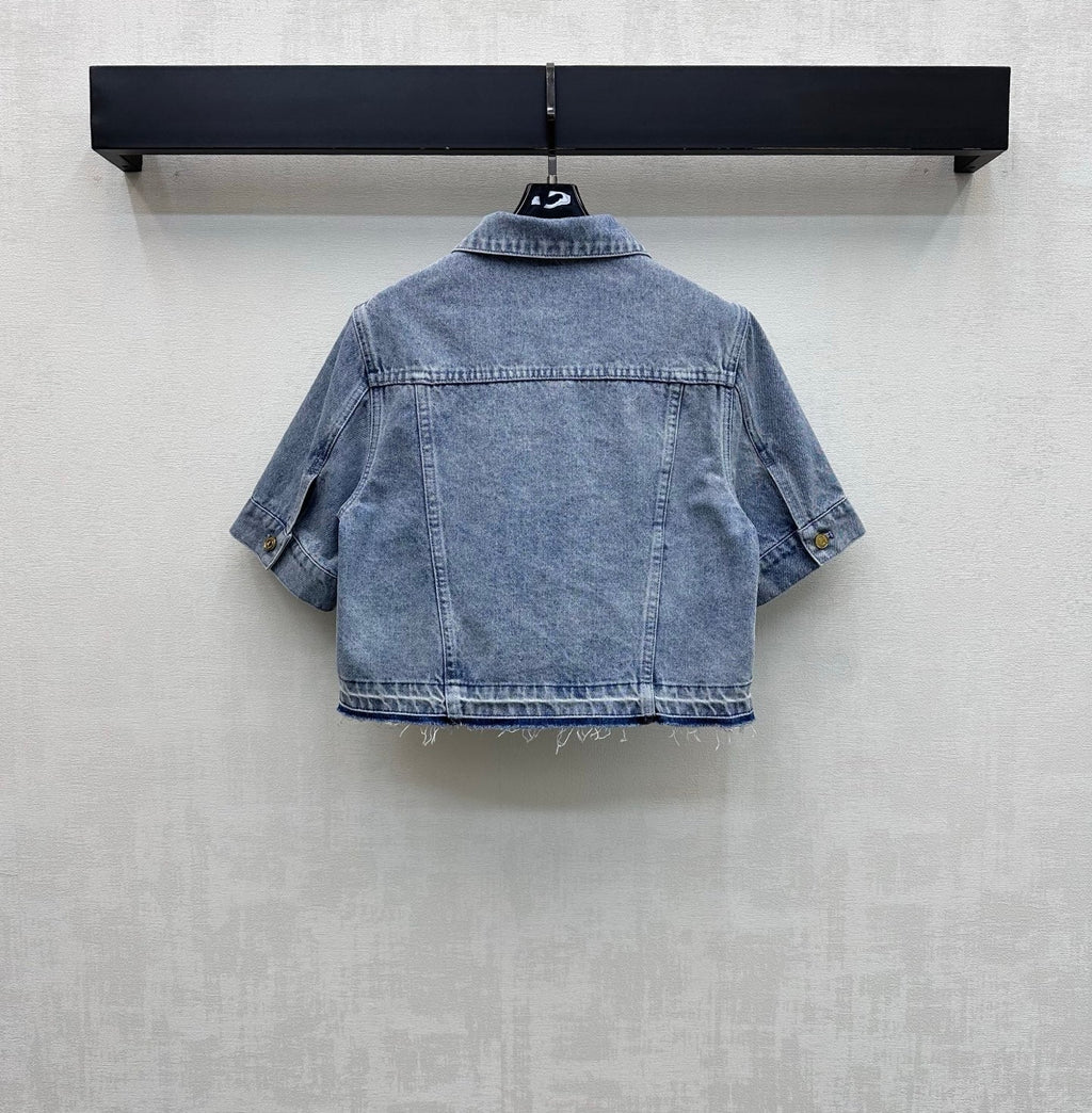 Fringed Denim Shirt