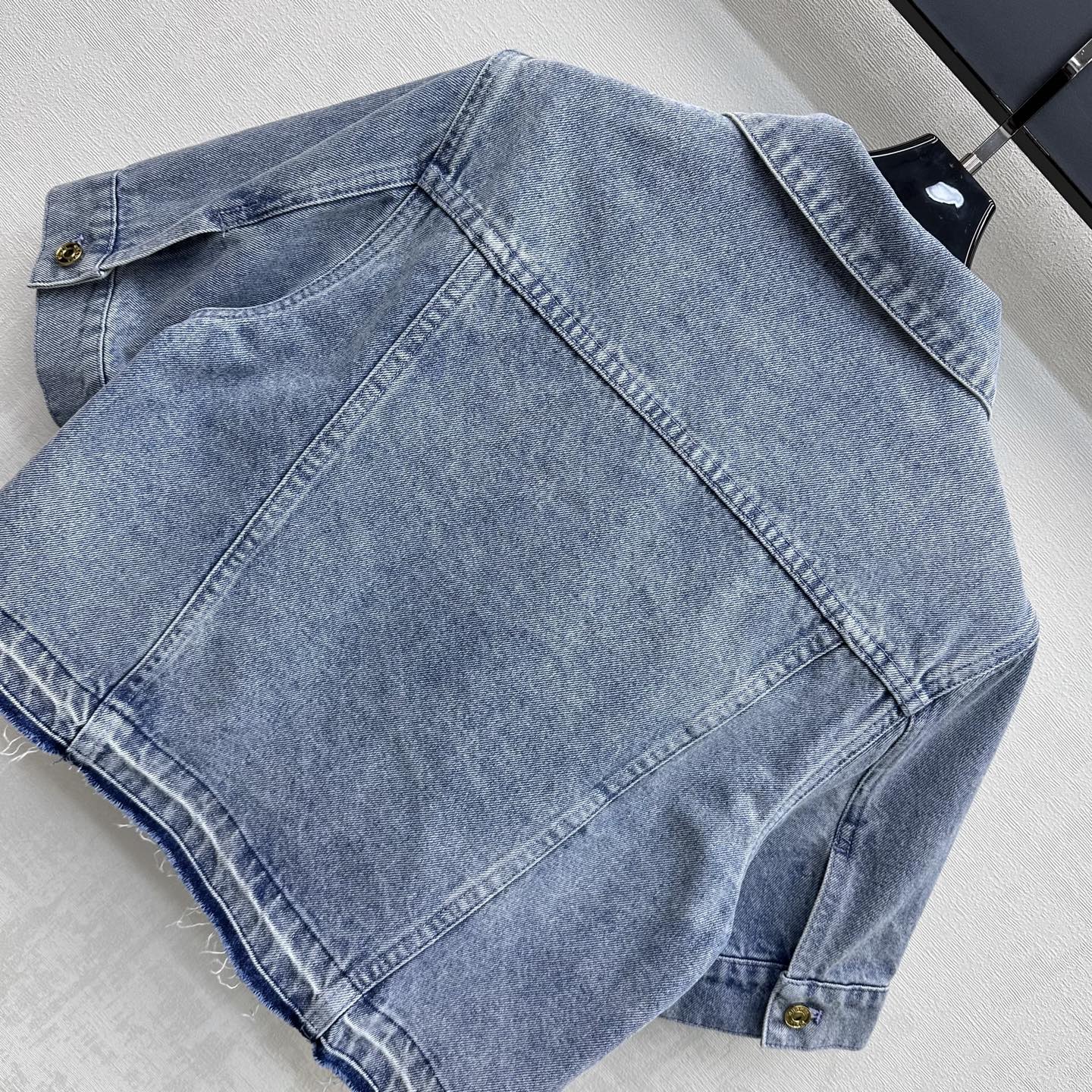 Fringed Denim Shirt