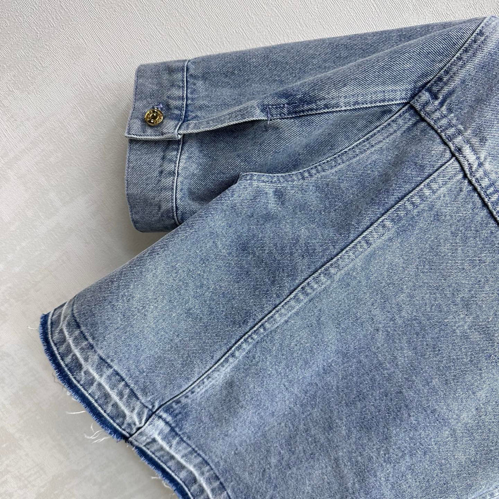 Fringed Denim Shirt