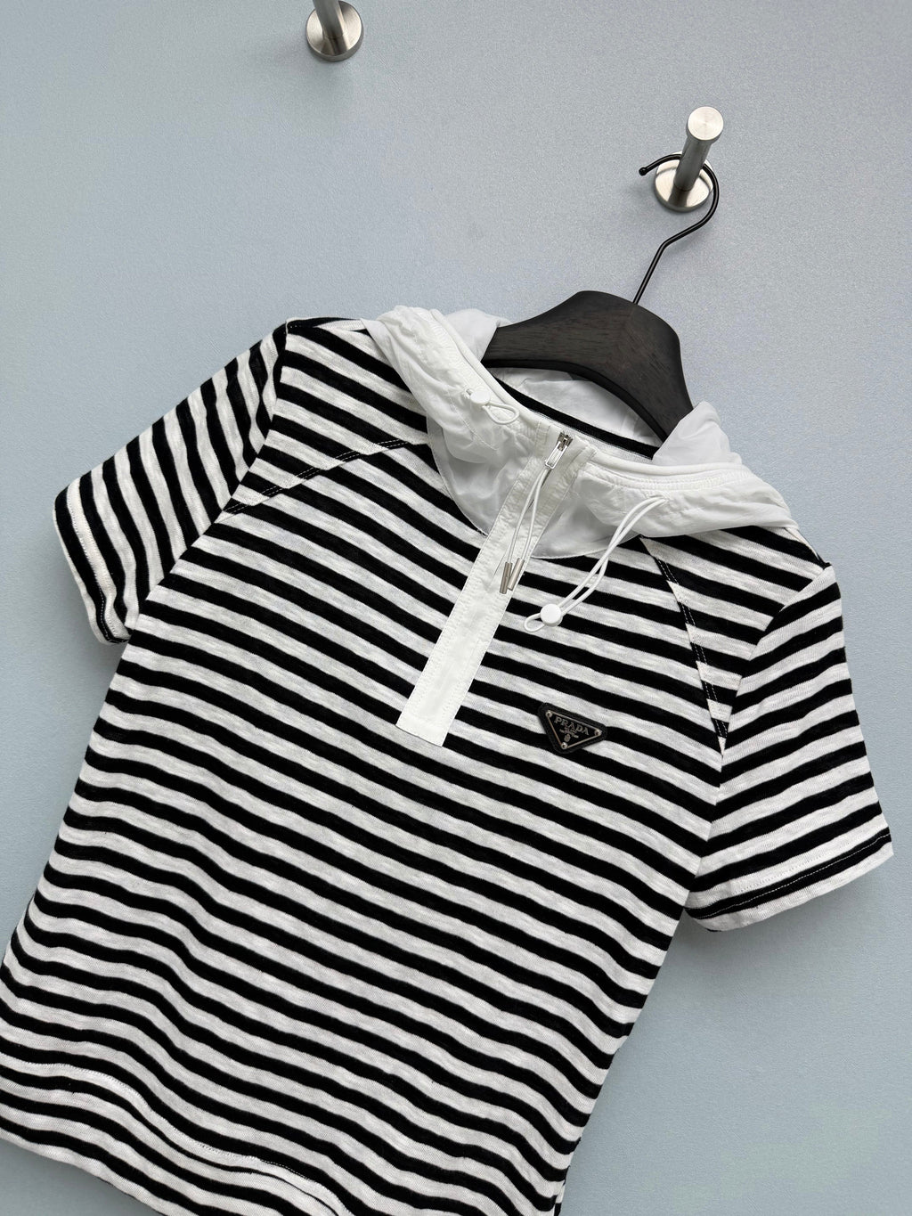 Short-Sleeve Half-Zip Hoodie
