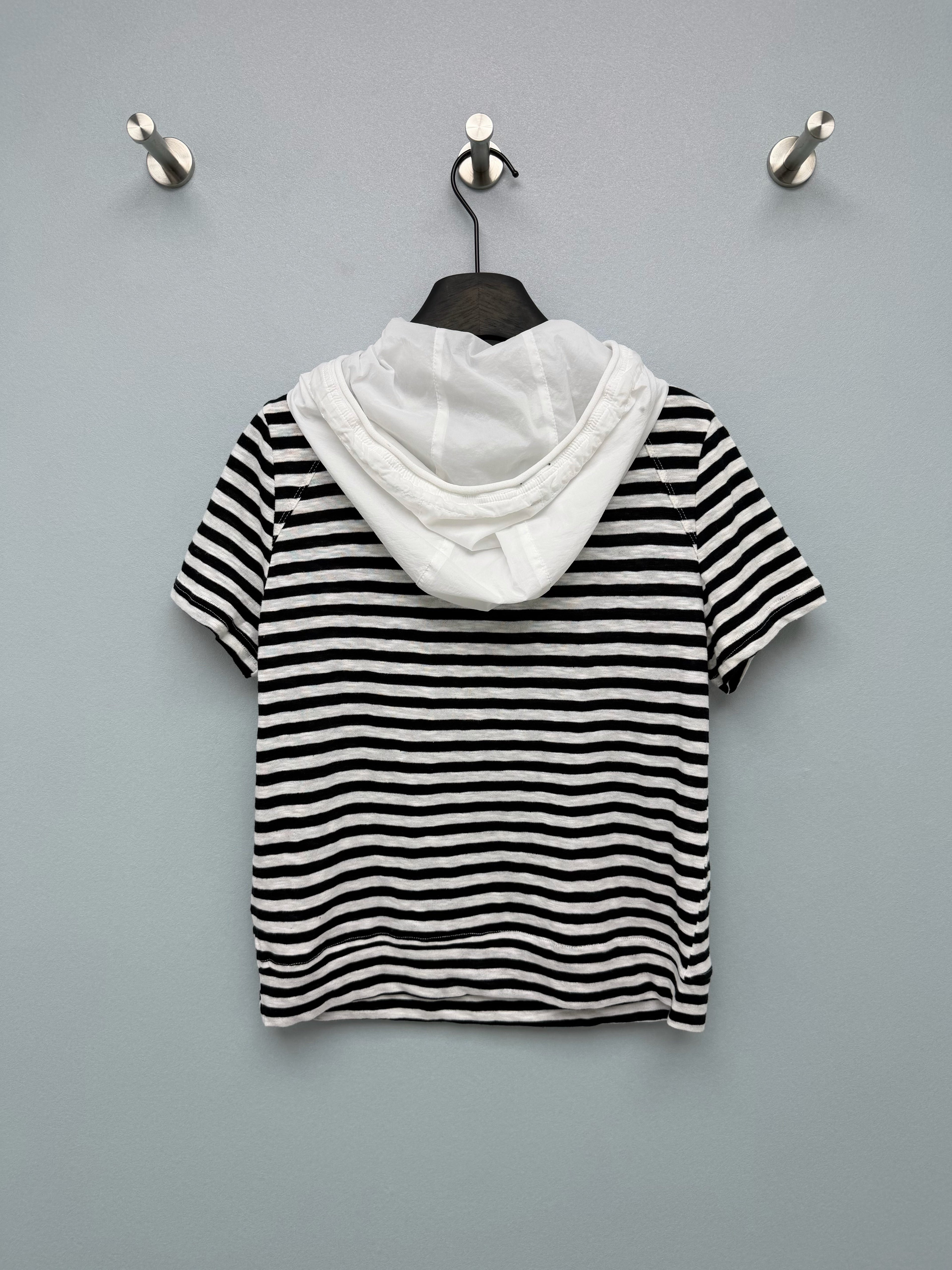 Short-Sleeve Half-Zip Hoodie