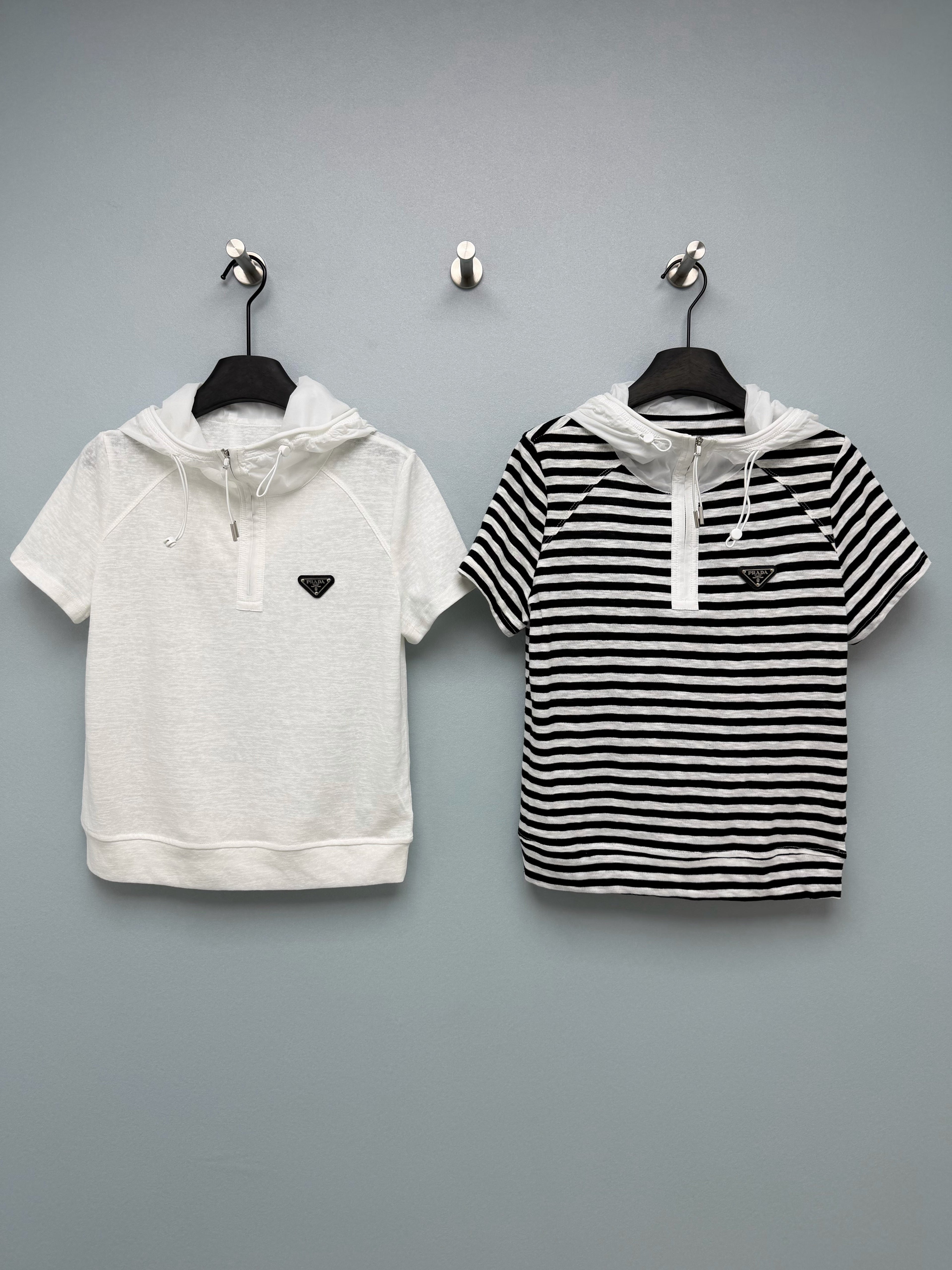 Short-Sleeve Half-Zip Hoodie