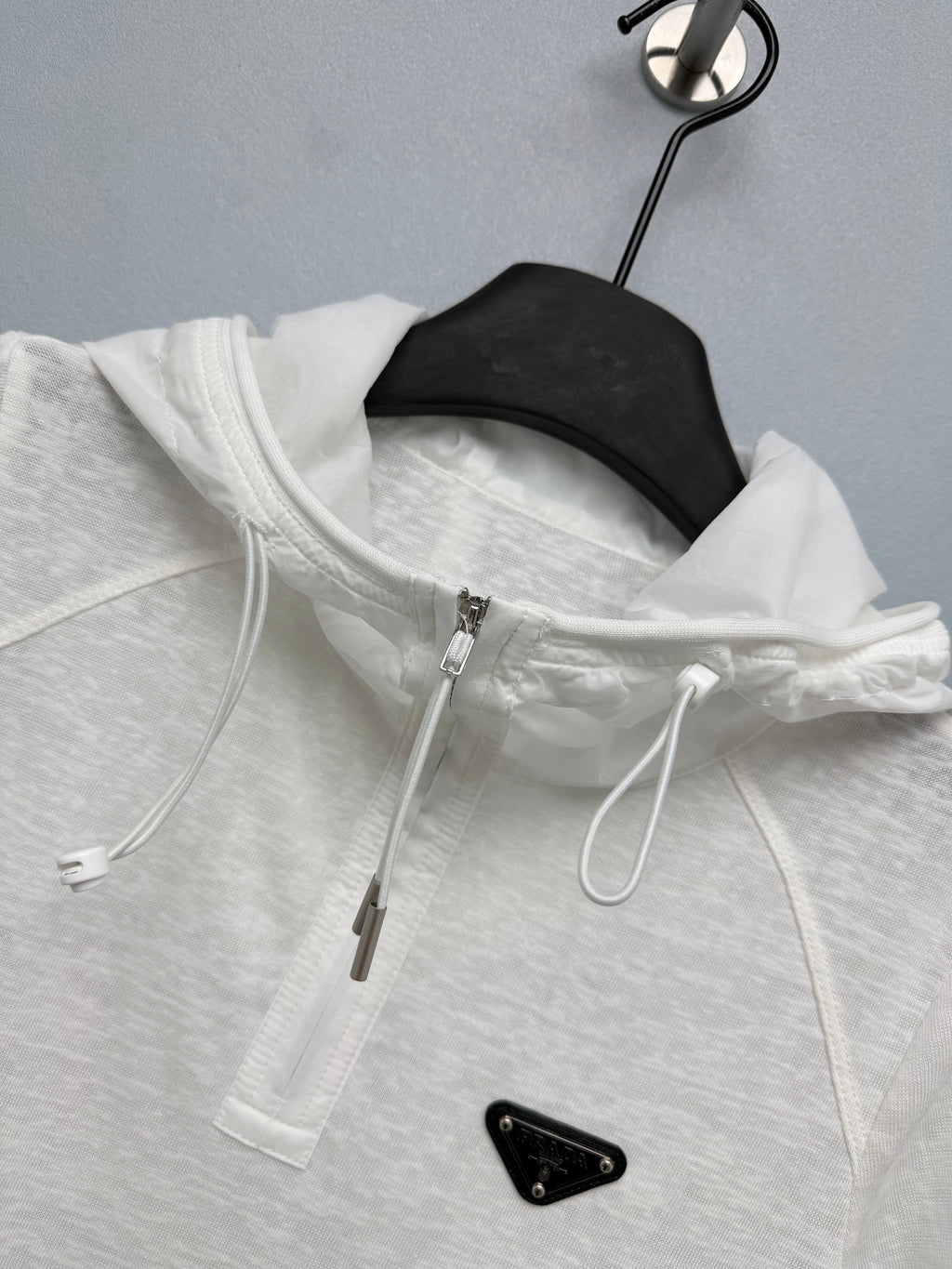 Short-Sleeve Half-Zip Hoodie