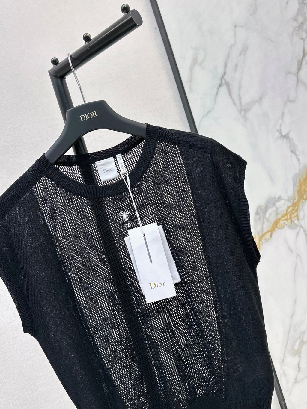 Patchwork Cutout Drop-Shoulder Knit Sweater