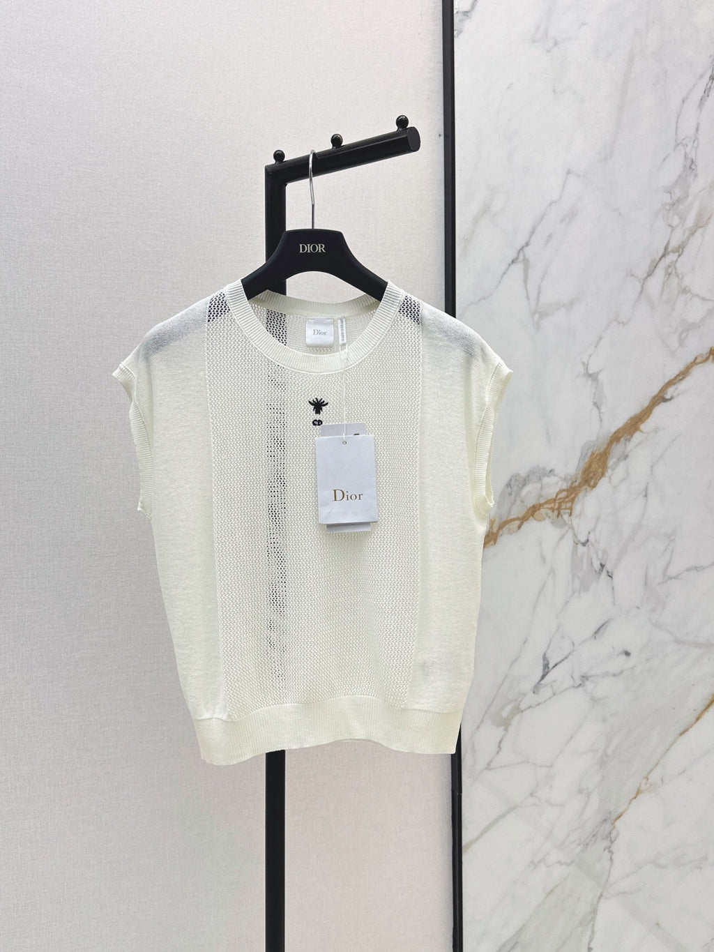 Patchwork Cutout Drop-Shoulder Knit Sweater