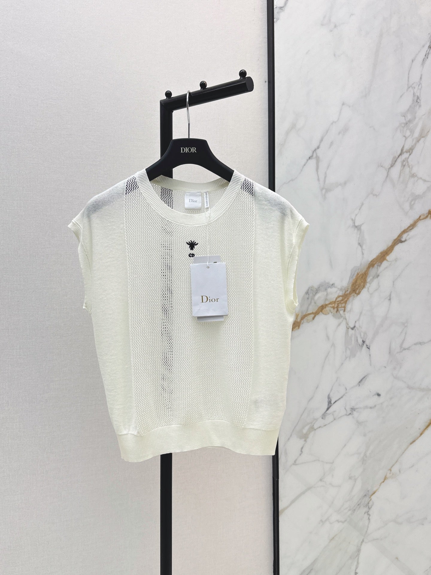 Patchwork Cutout Drop-Shoulder Knit Sweater