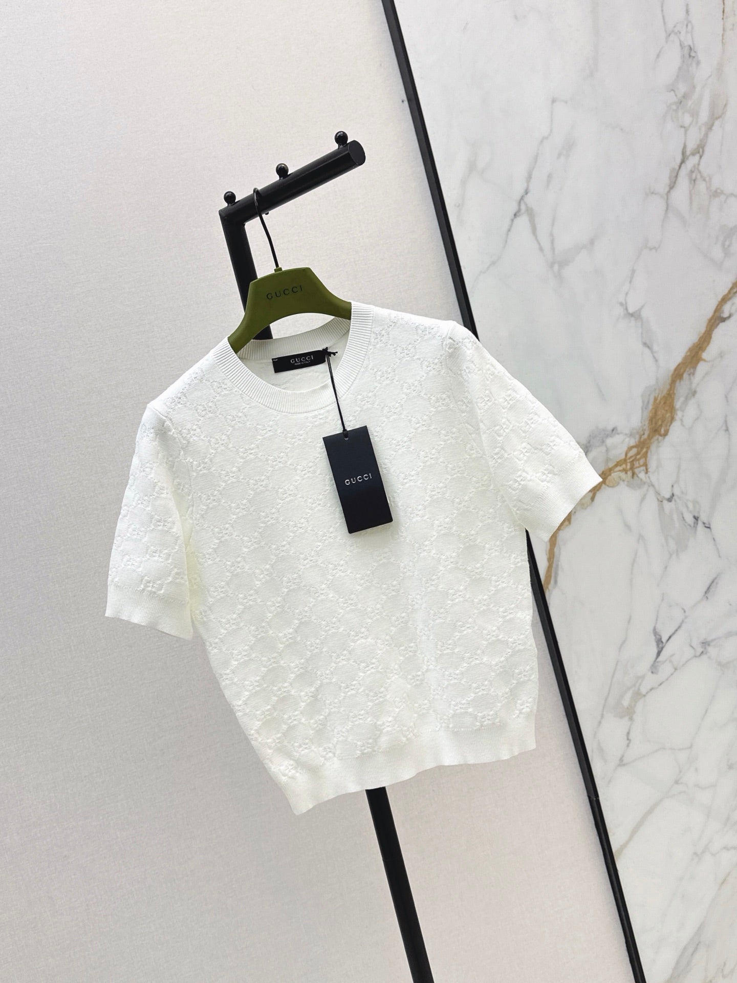 Jacquard-Knit Crewneck Sweater