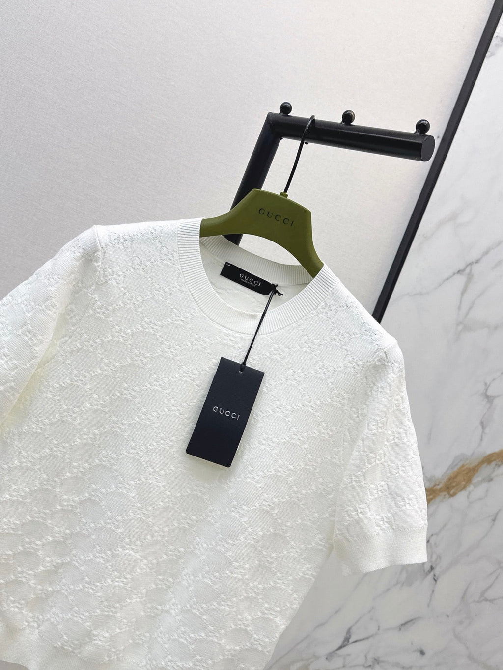 Jacquard-Knit Crewneck Sweater