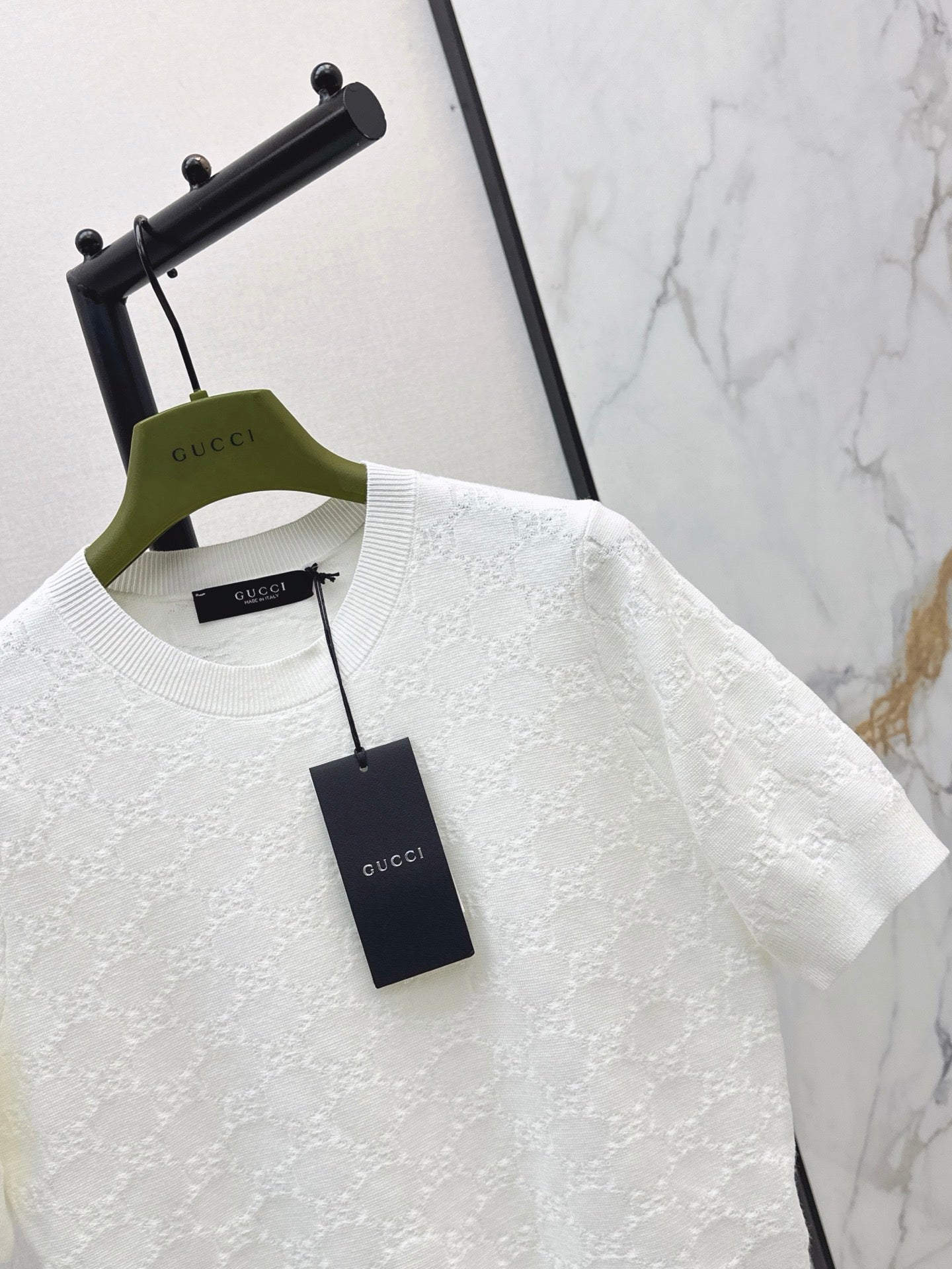 Jacquard-Knit Crewneck Sweater